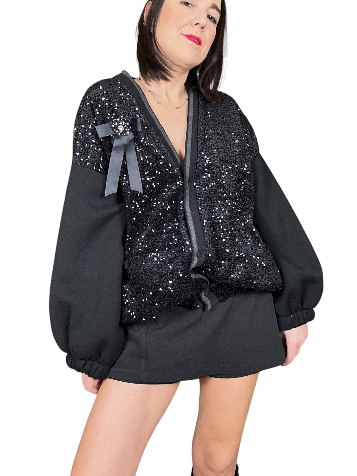 BOMBER CON PAILLETTES SUSY MIX