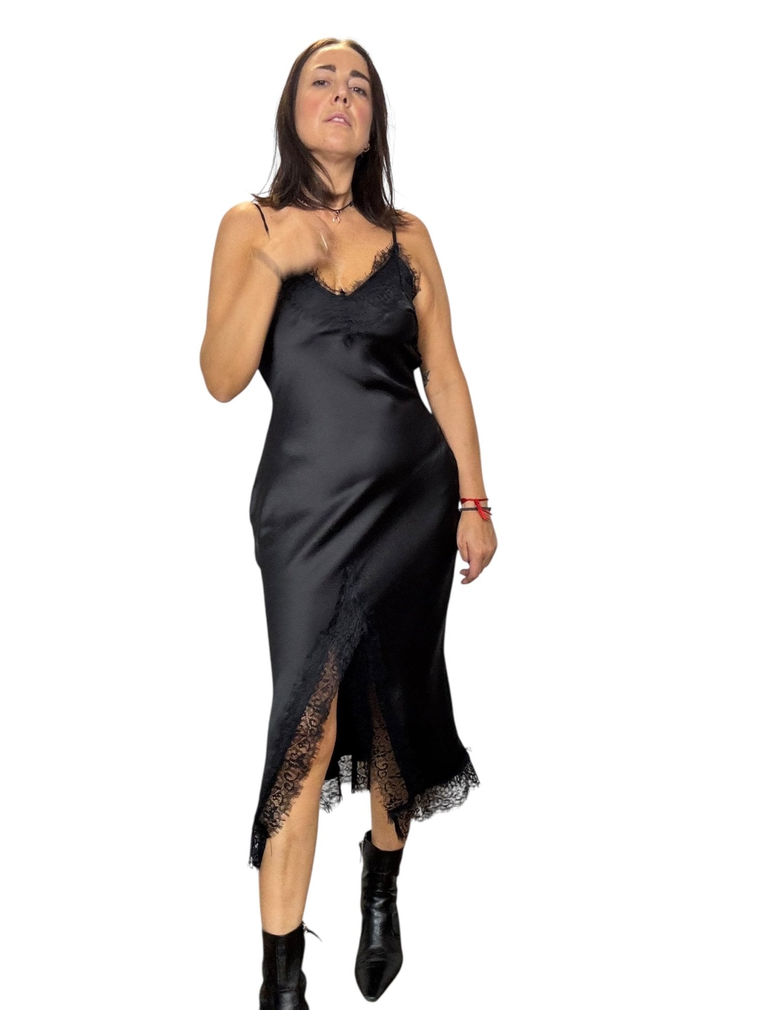 ABITO SOTTOVESTE CON SPACCO TENSIONE IN - XE BLU ABBIGLIAMENTO