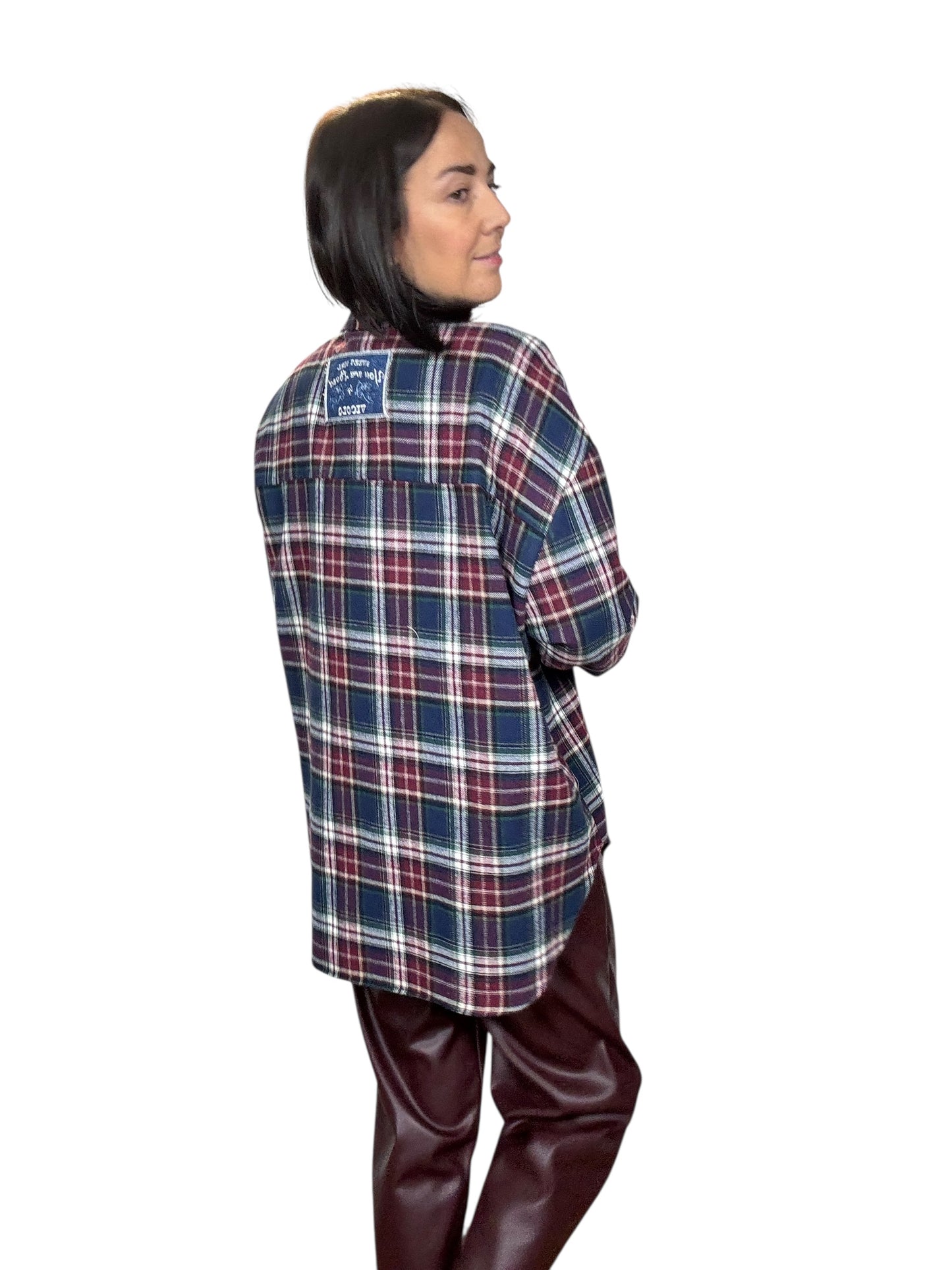 CAMICIA CHECK CON ETICHETTA VICOLO