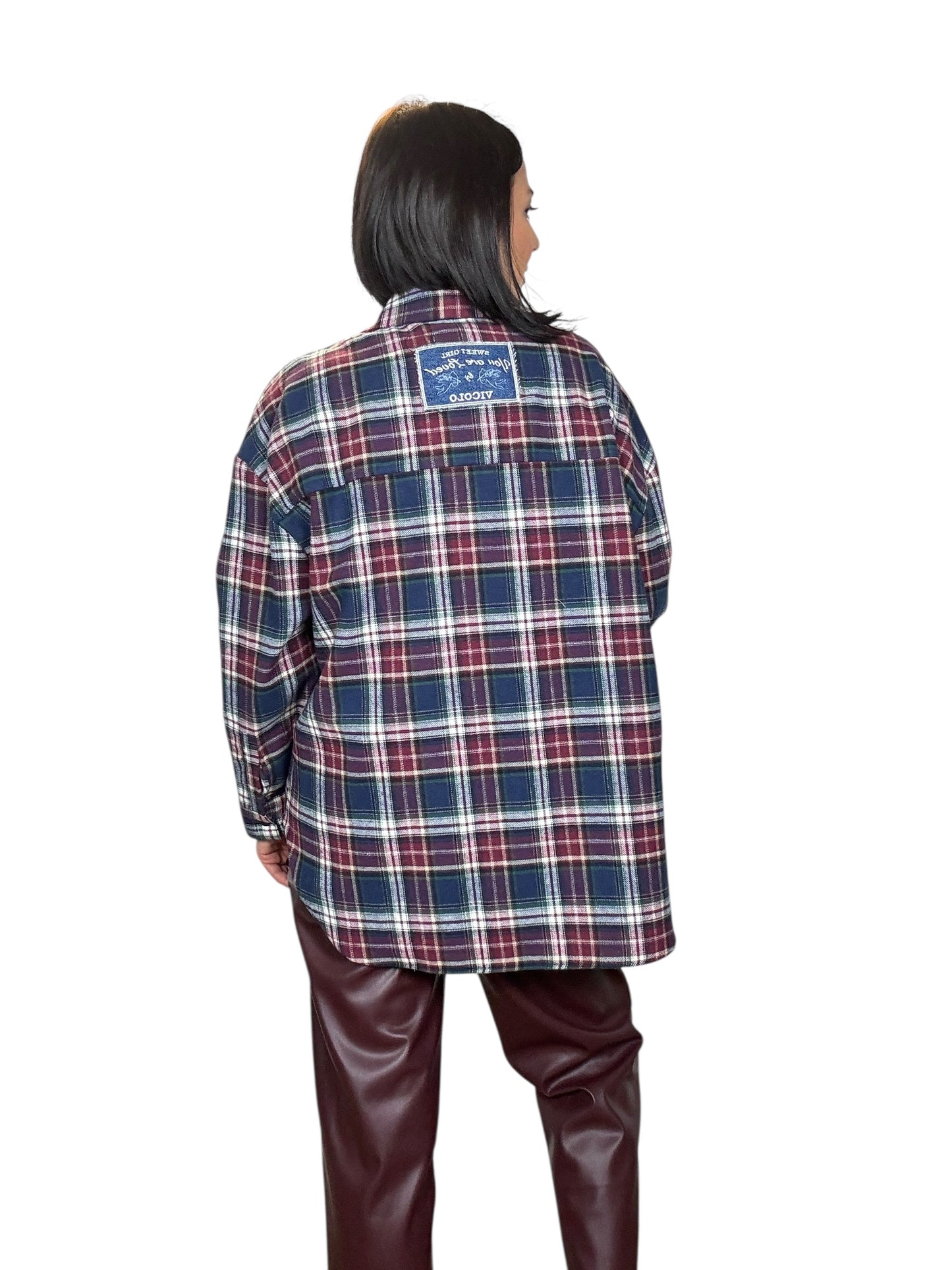 CAMICIA CHECK CON ETICHETTA VICOLO