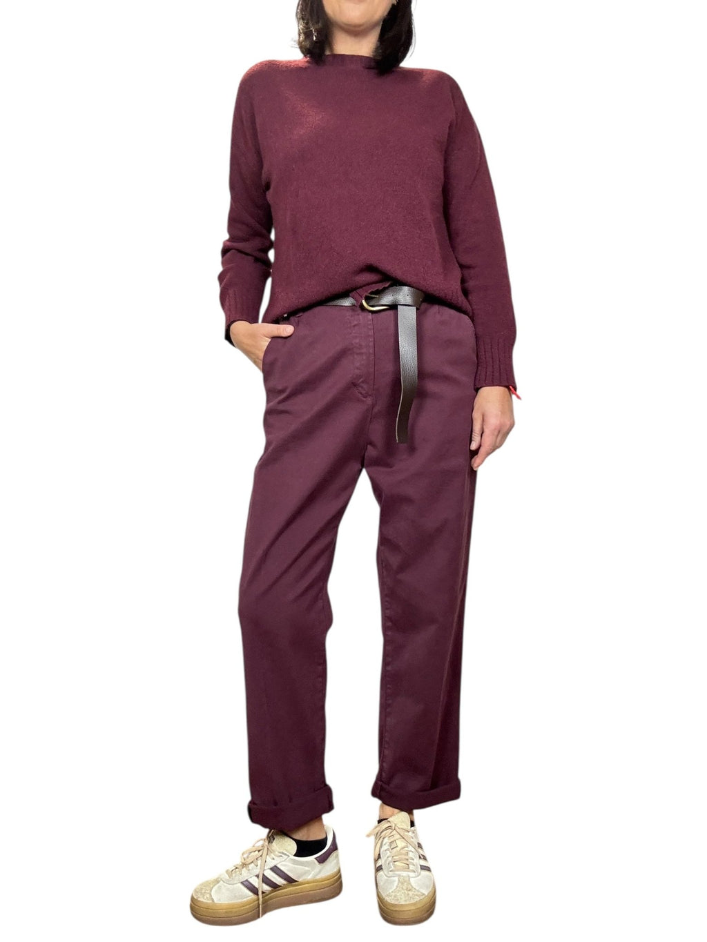 PANTALONE CON GAMBA ASCIUTTA SUSY MIX - XE BLU ABBIGLIAMENTO