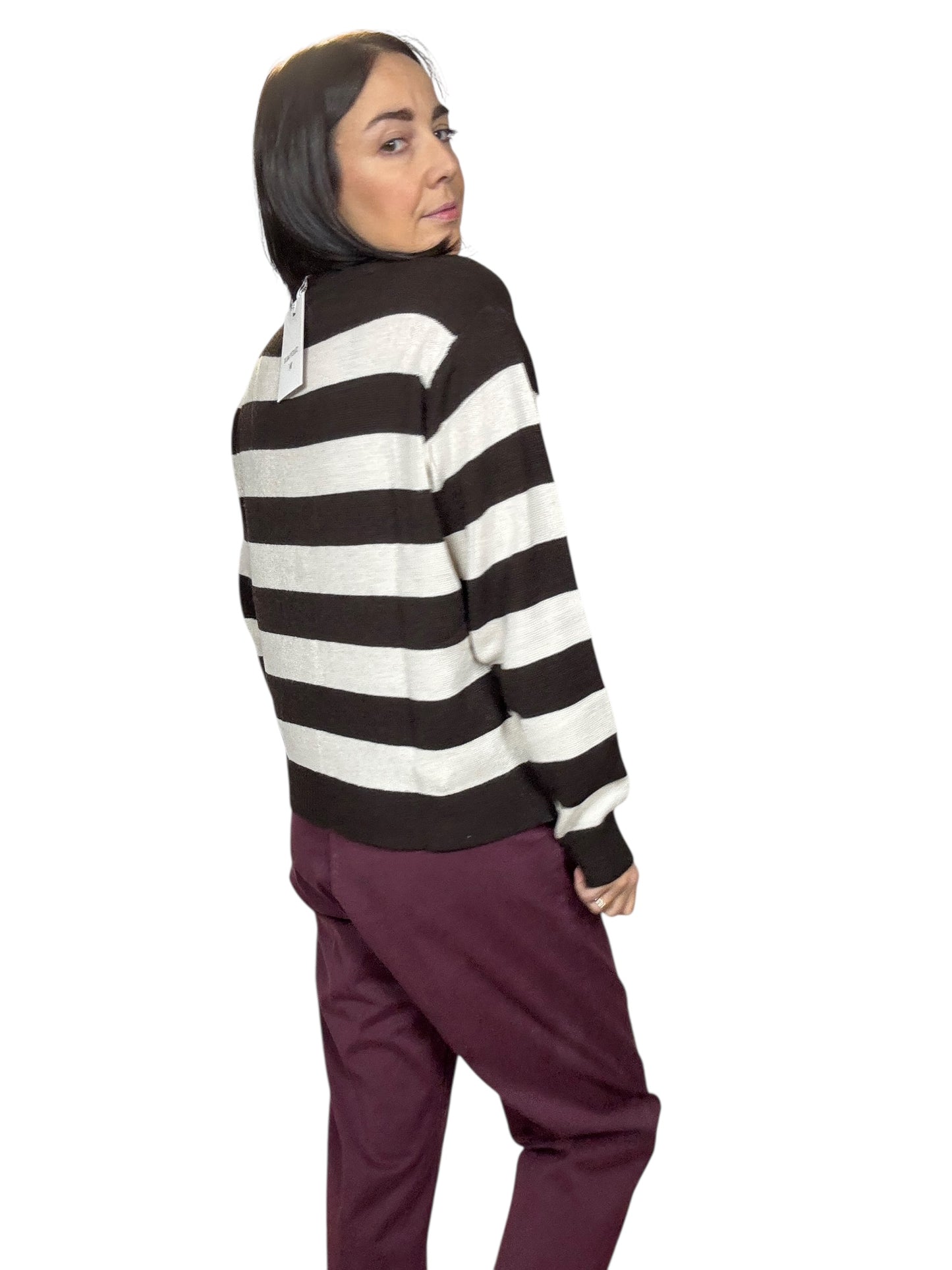 MAGLIA RIGATA CON SCRITTA SUSY MIX