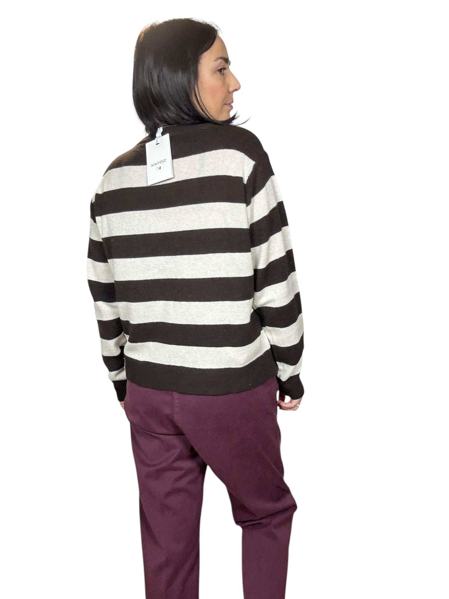 MAGLIA RIGATA CON SCRITTA SUSY MIX