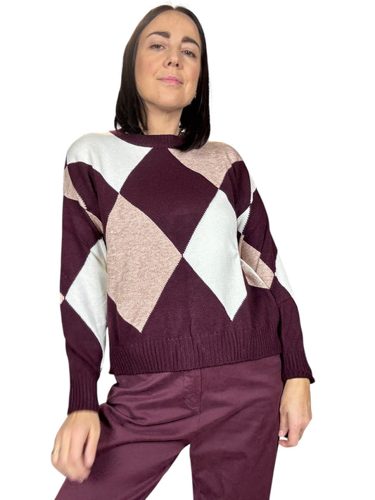 MAGLIA A ROMBI GRANDI SUSY MIX