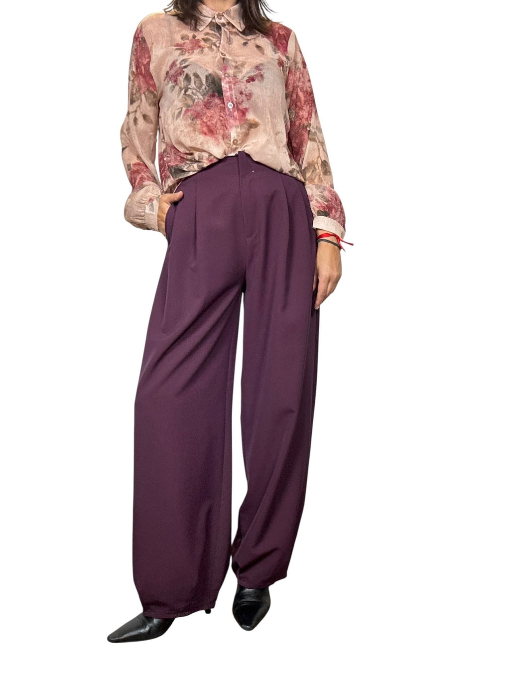 PANTALONE CON PINCES VICOLO - XE BLU ABBIGLIAMENTO