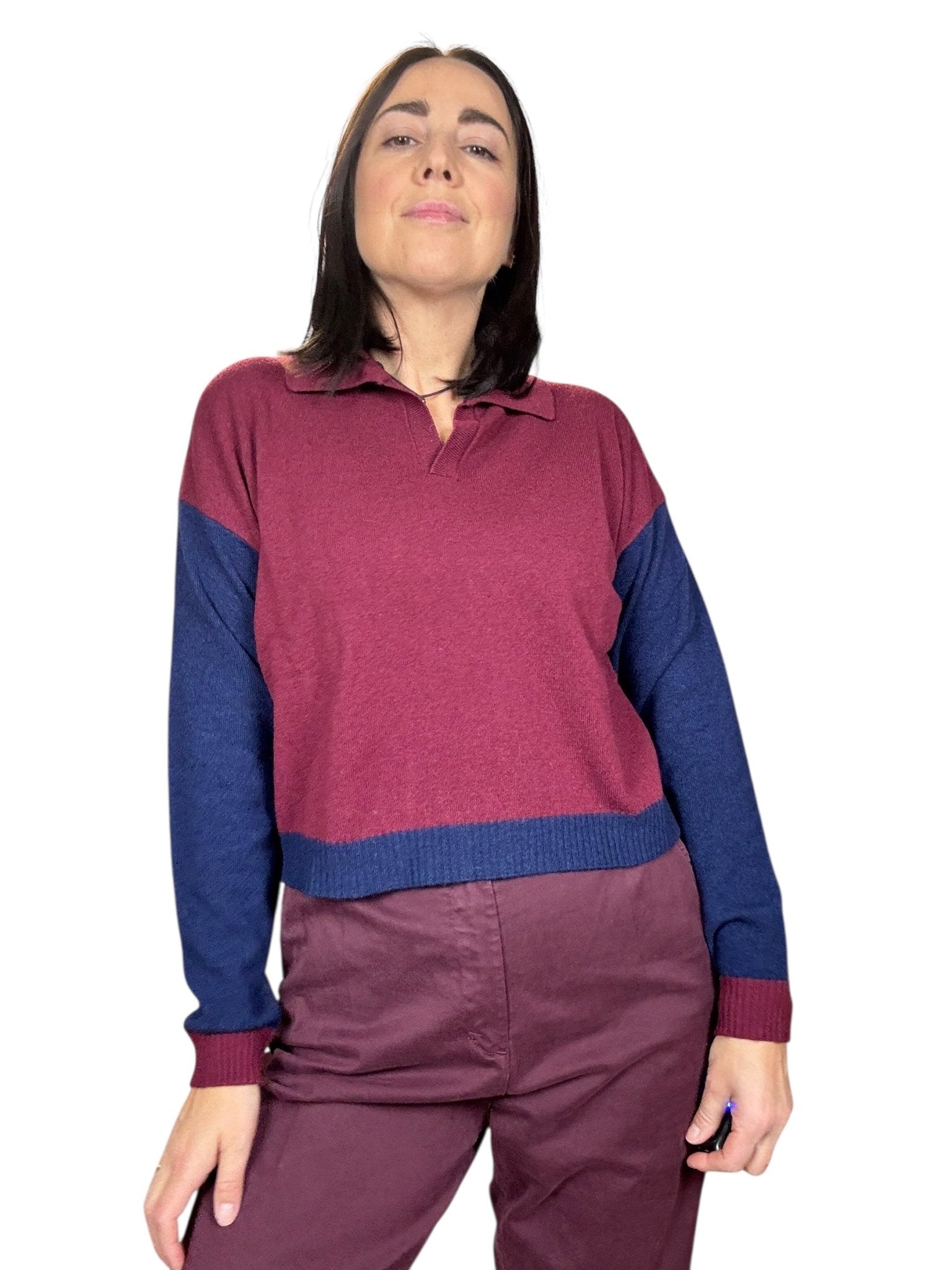 POLO BICOLOR SUSY MIX - XE BLU ABBIGLIAMENTO