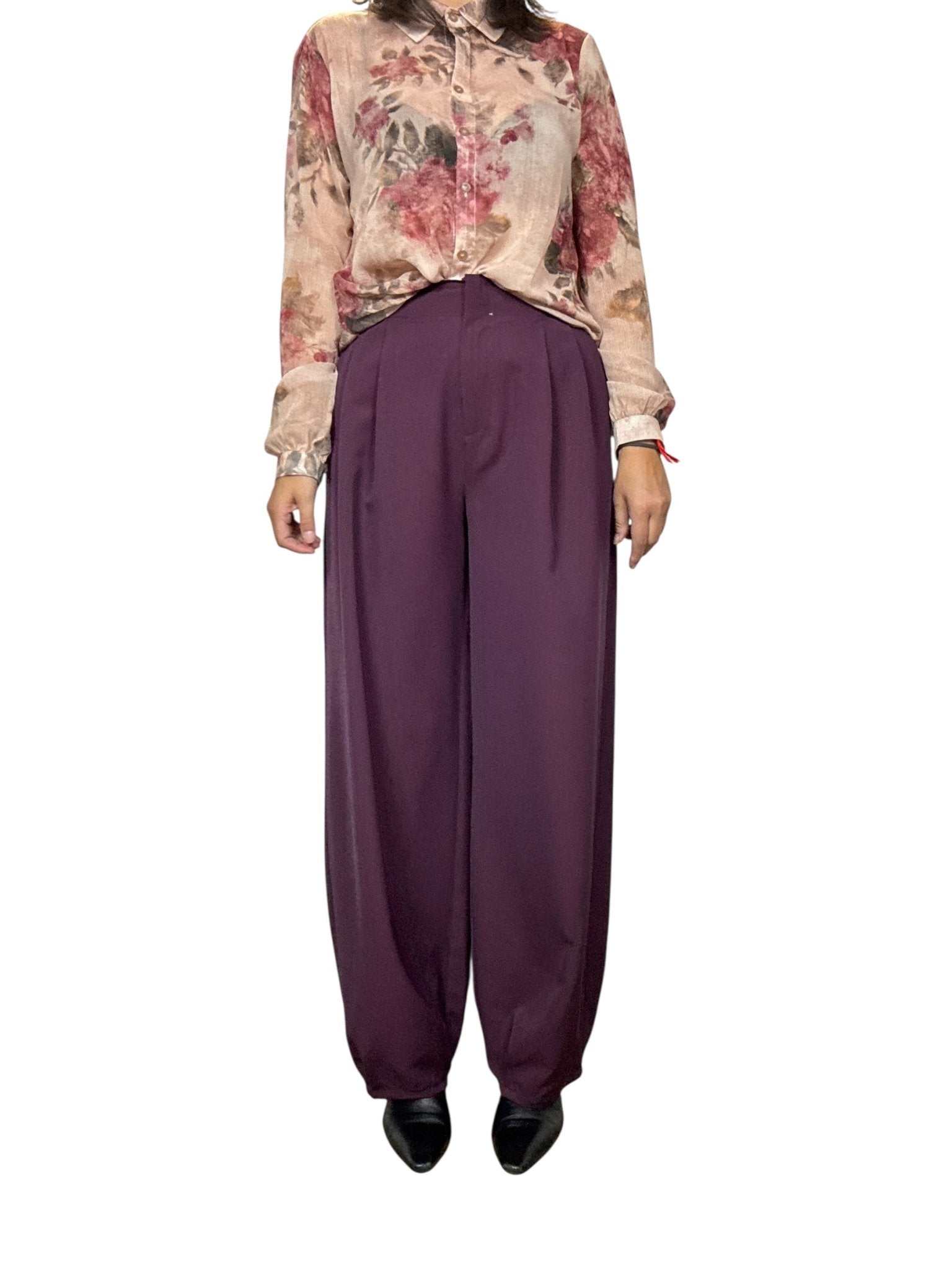 PANTALONE CON PINCES VICOLO - XE BLU ABBIGLIAMENTO