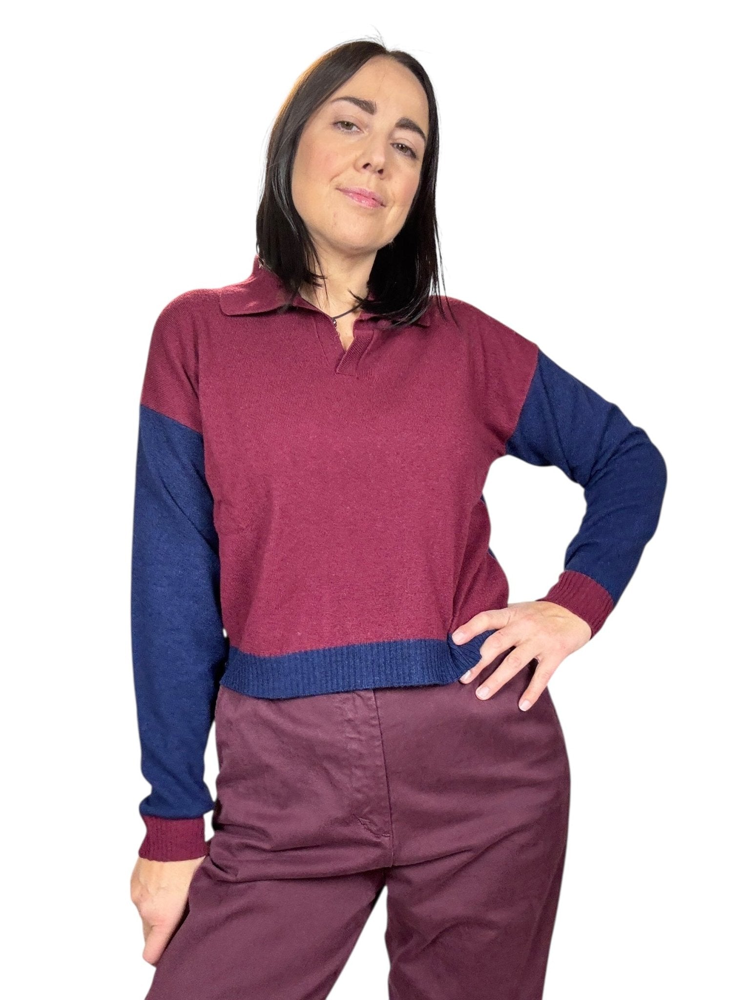 POLO BICOLOR SUSY MIX - XE BLU ABBIGLIAMENTO