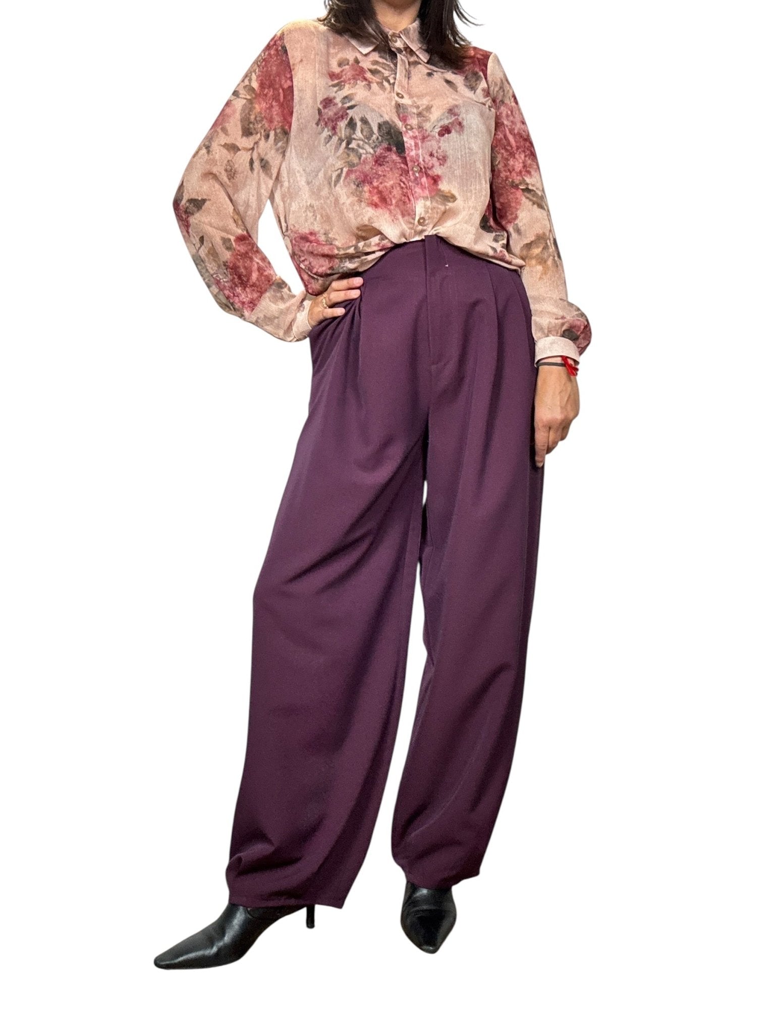 PANTALONE CON PINCES VICOLO - XE BLU ABBIGLIAMENTO