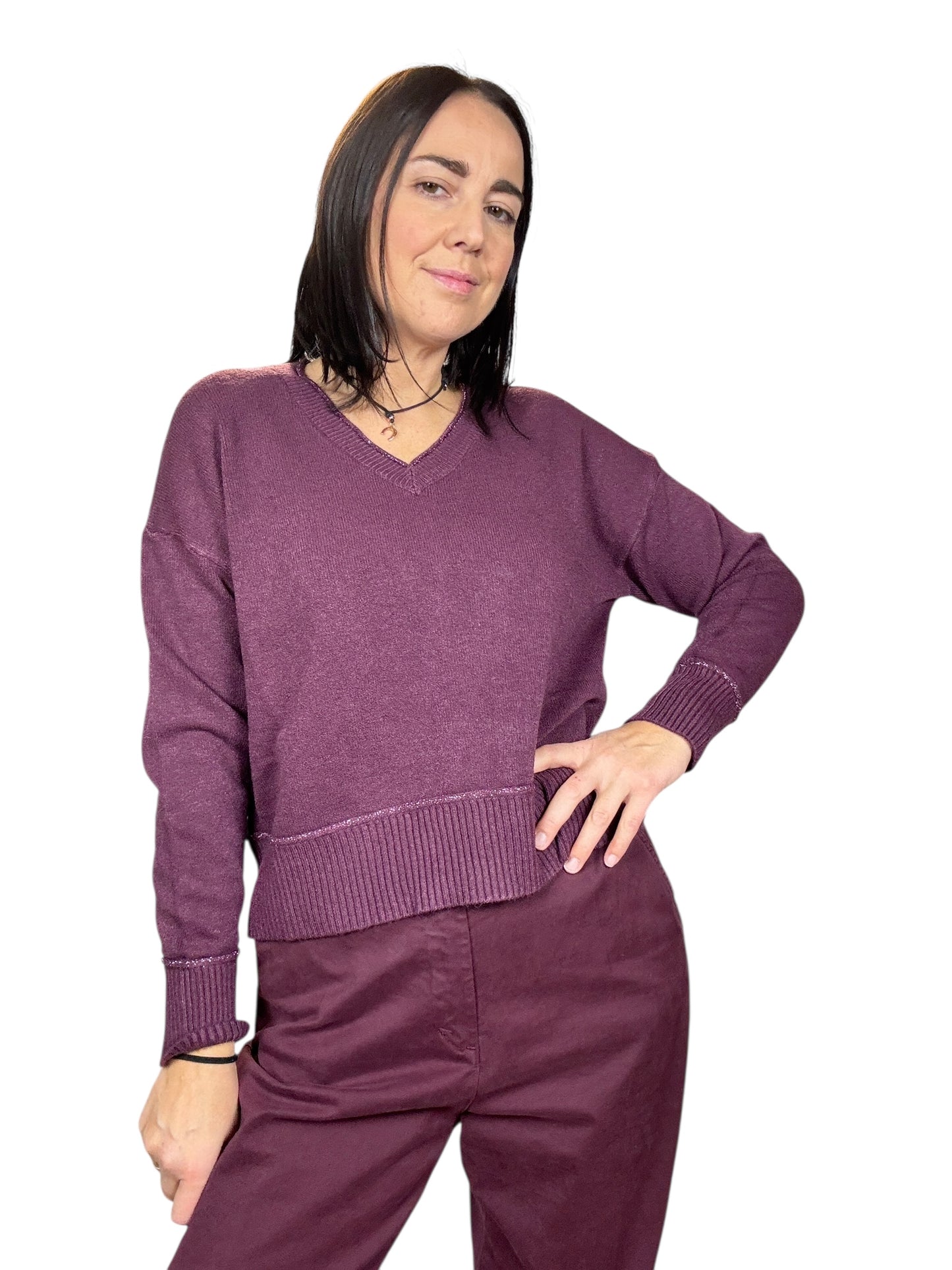 MAGLIA SCOLLO A V CON PROFILO SUSY MIX