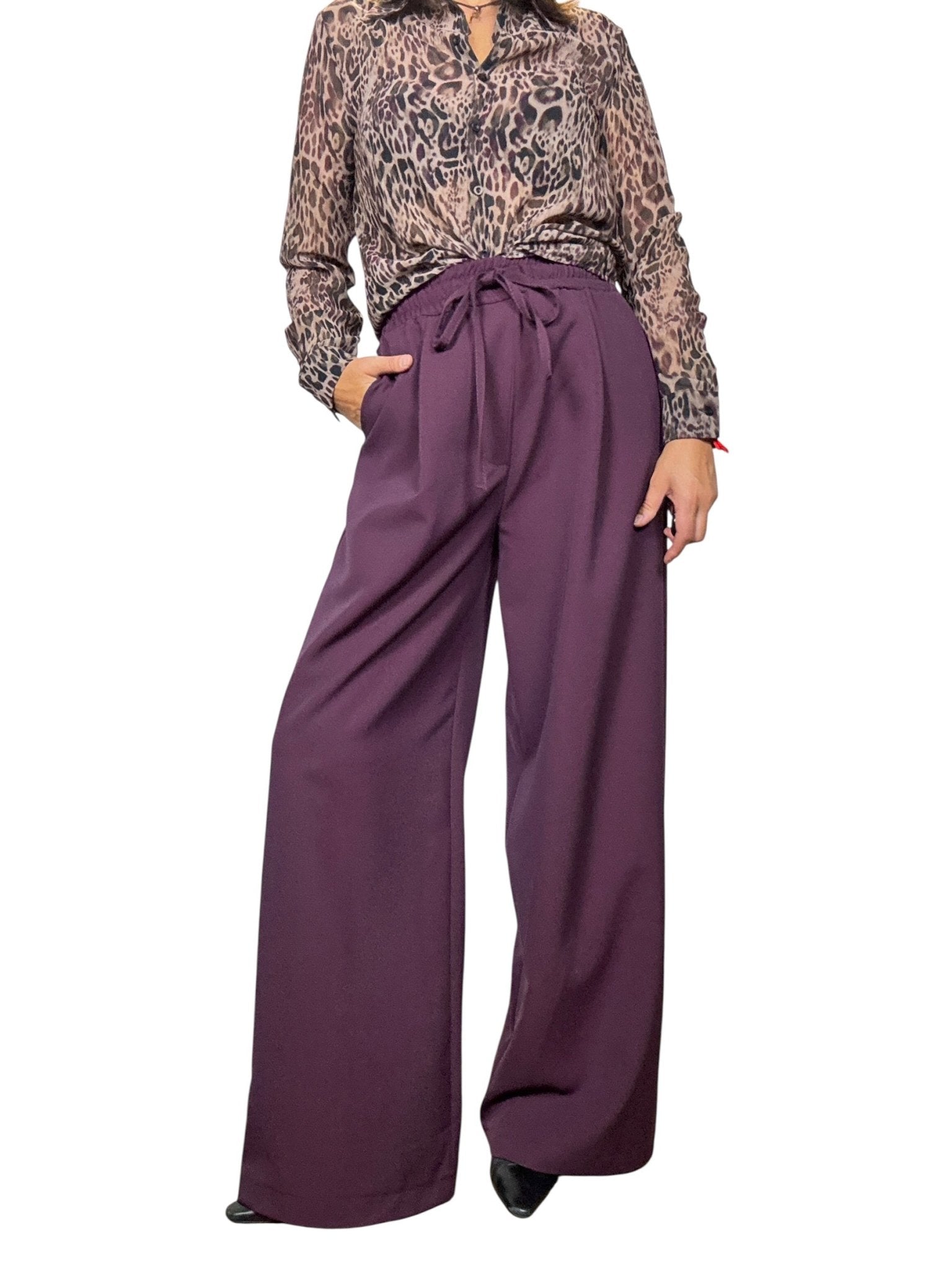 PANTALONE CON COULISSE VICOLO - XE BLU ABBIGLIAMENTO