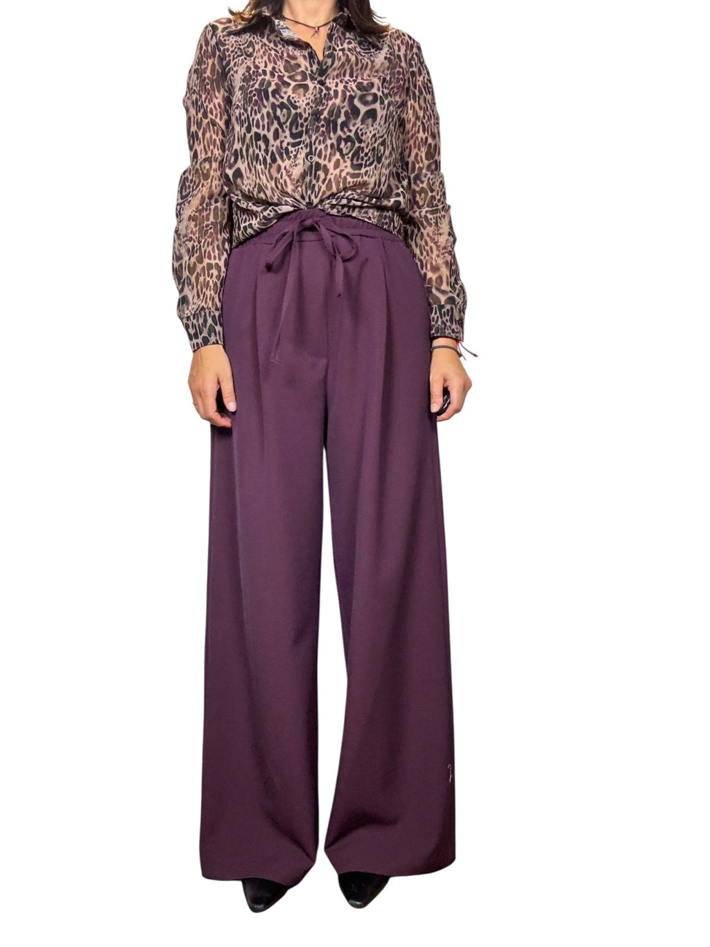 PANTALONE CON COULISSE VICOLO - XE BLU ABBIGLIAMENTO