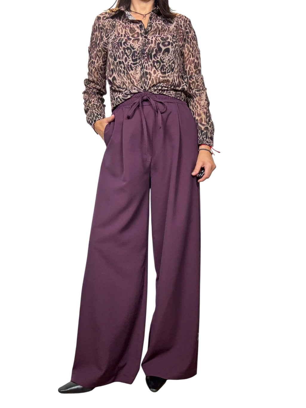 PANTALONE CON COULISSE VICOLO - XE BLU ABBIGLIAMENTO