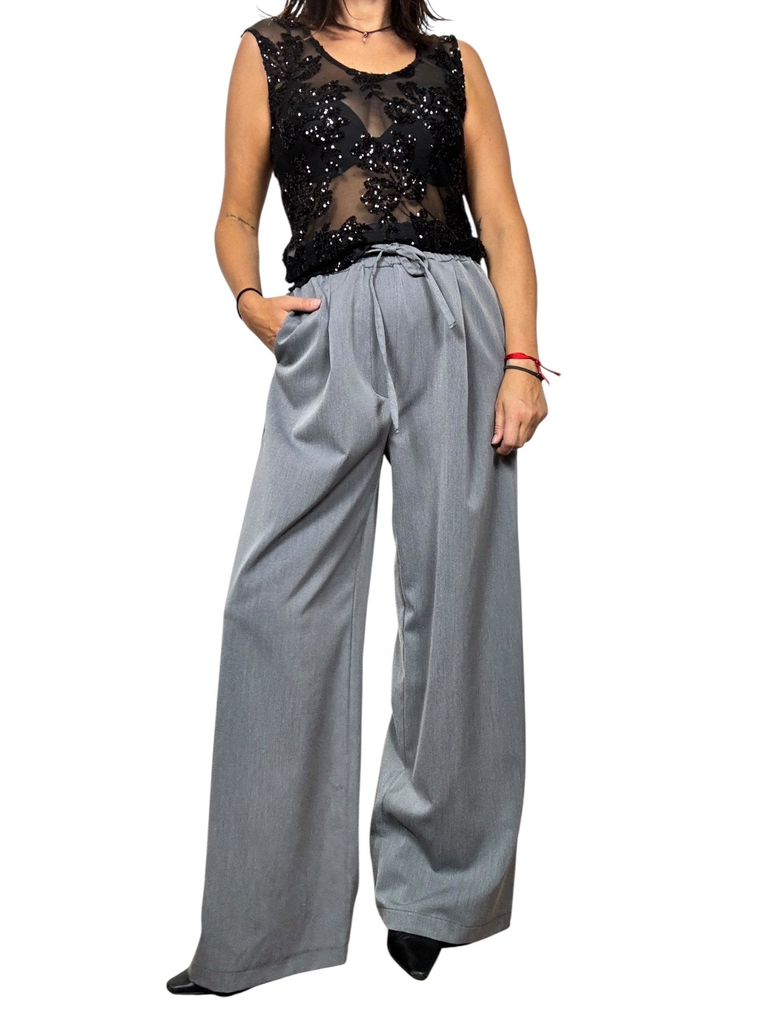 PANTALONE CON COULISSE VICOLO - XE BLU ABBIGLIAMENTO