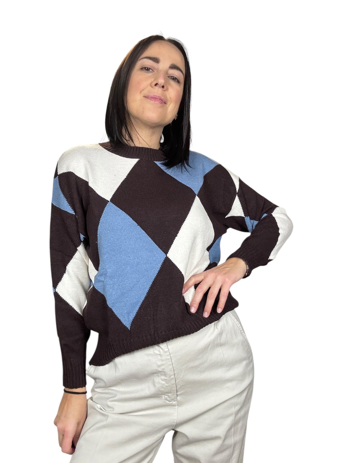 MAGLIA A ROMBI GRANDI SUSY MIX