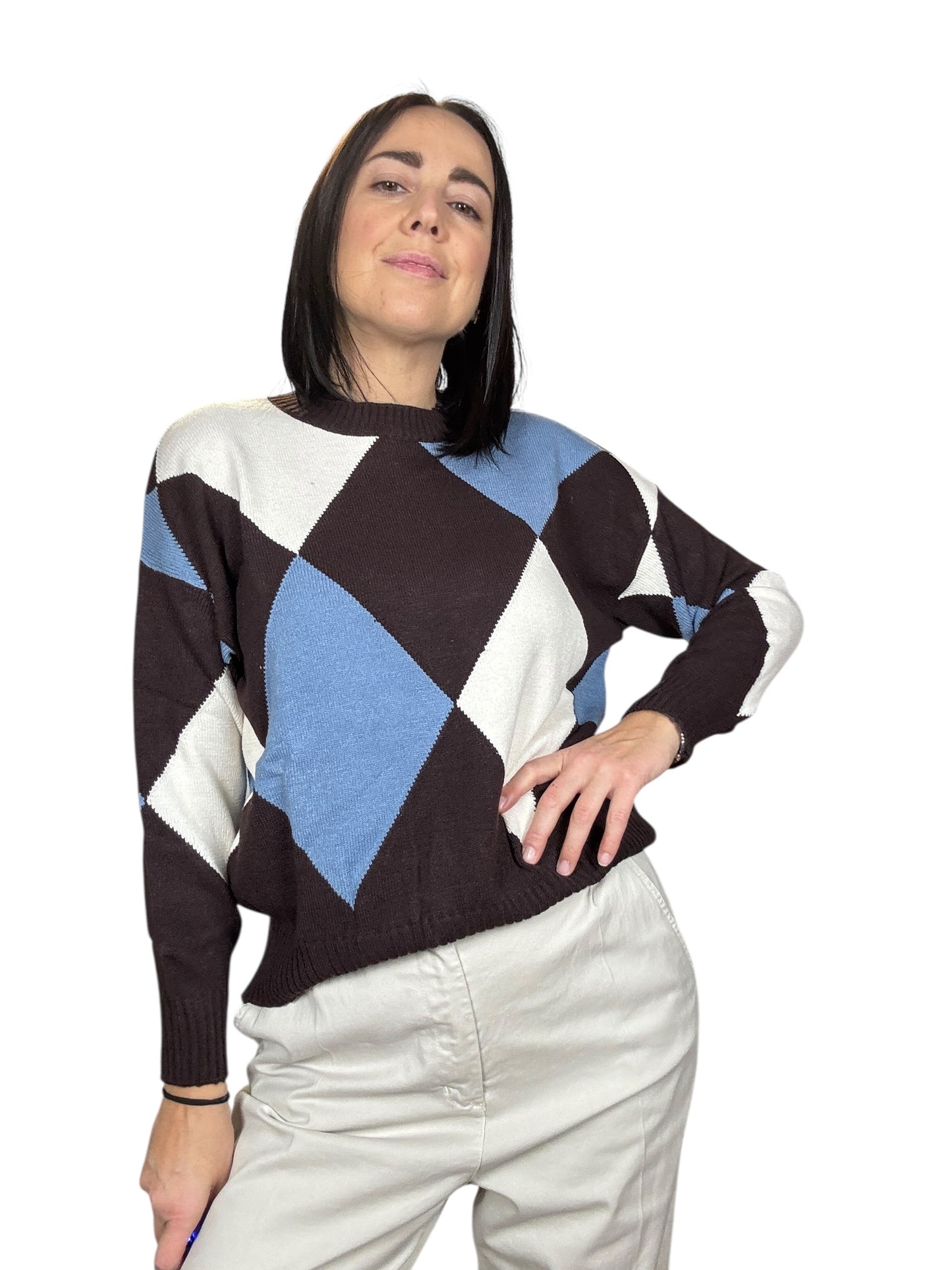 MAGLIA A ROMBI GRANDI SUSY MIX