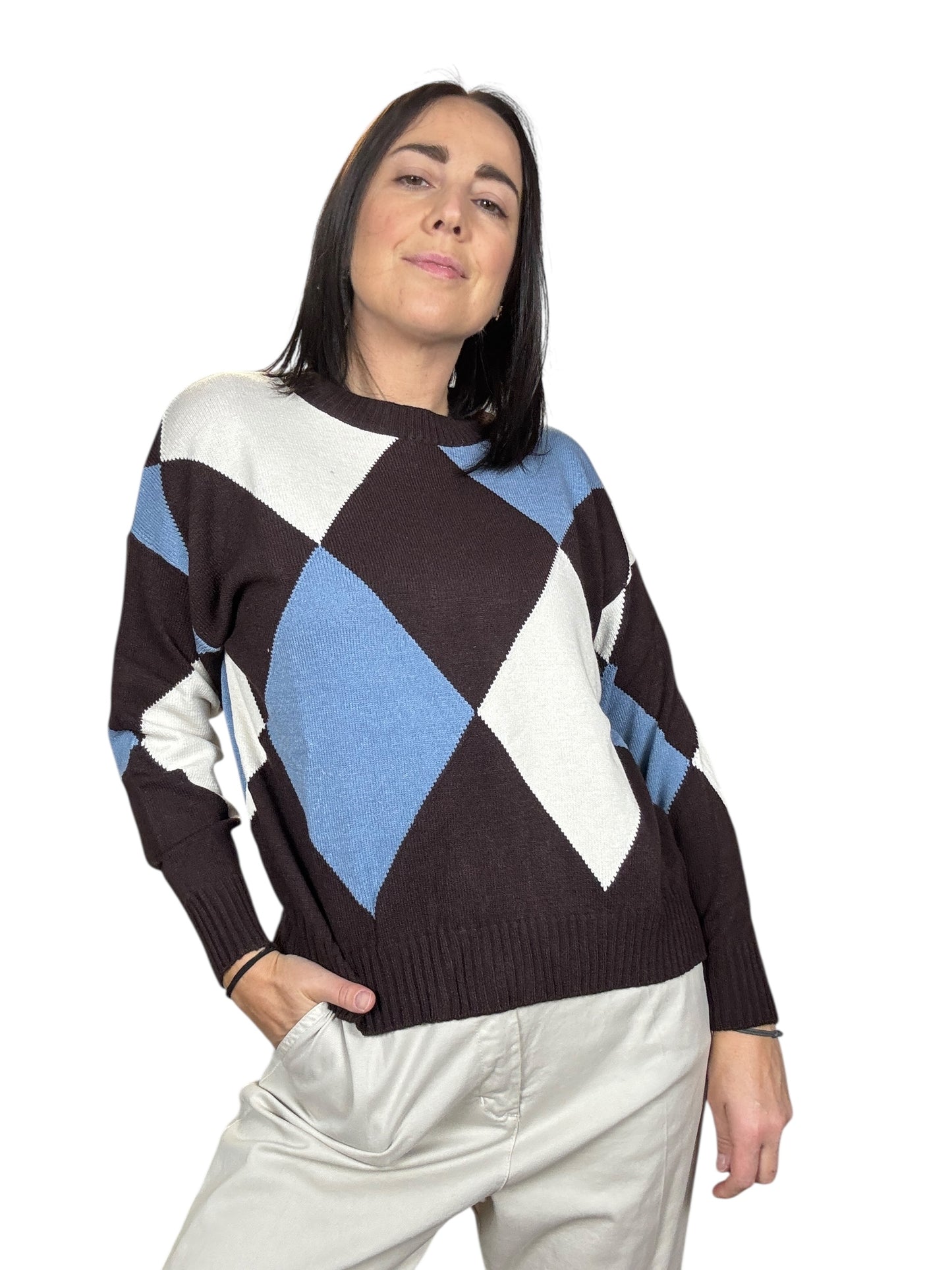 MAGLIA A ROMBI GRANDI SUSY MIX