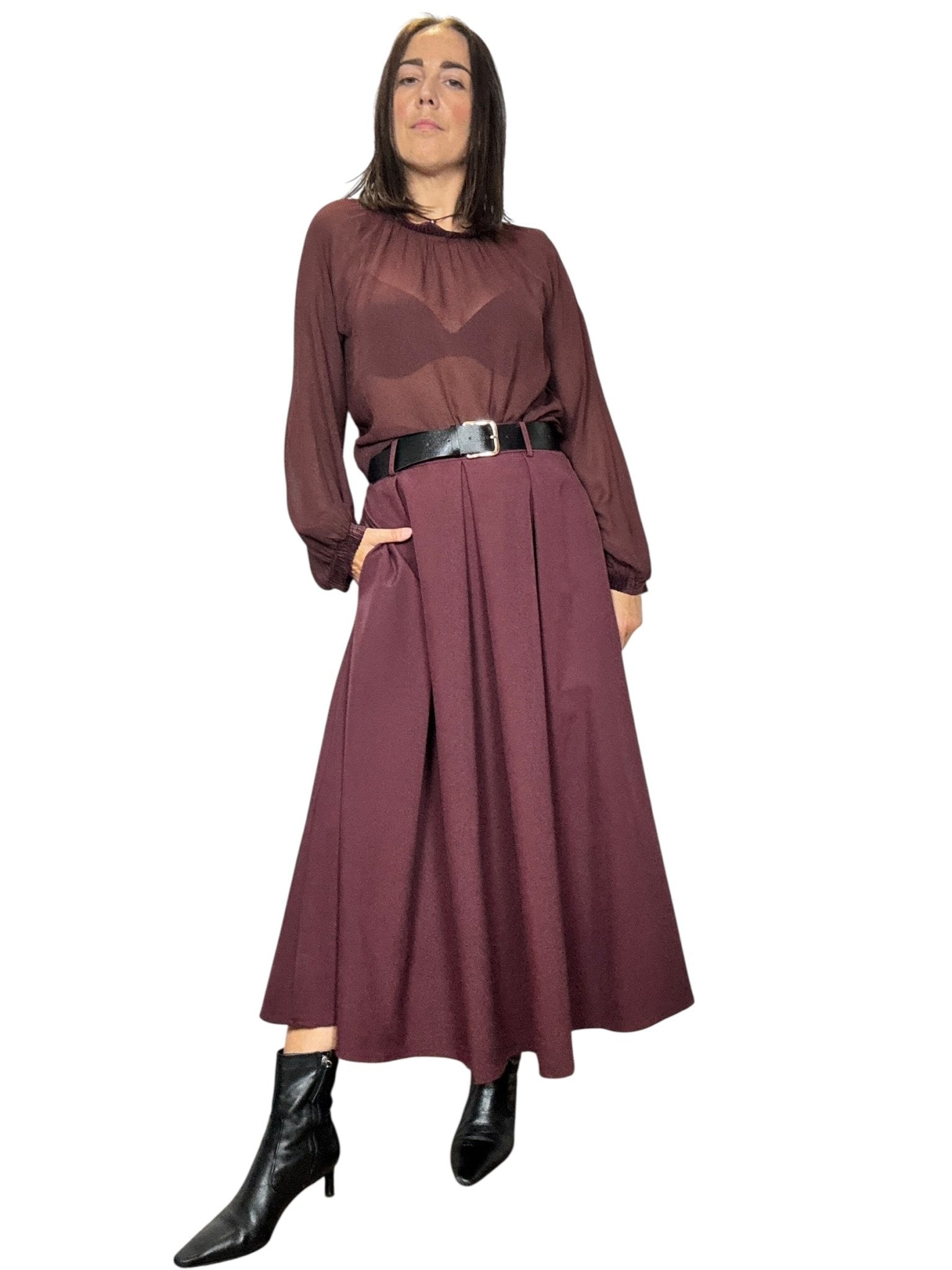 CAMICIA CON PROFILO IN CINIGLIA SUSY MIX - XE BLU ABBIGLIAMENTO