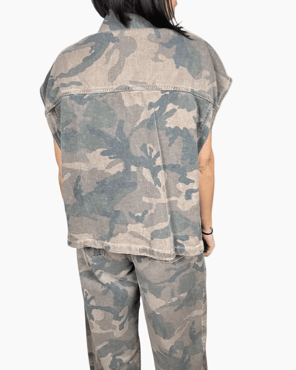 GILET MIMETICO SUSY MIX - XE BLU ABBIGLIAMENTO