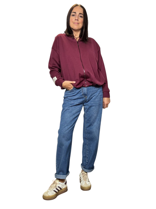 FELPA CON ZIP ED INSERTO SUSY MIX