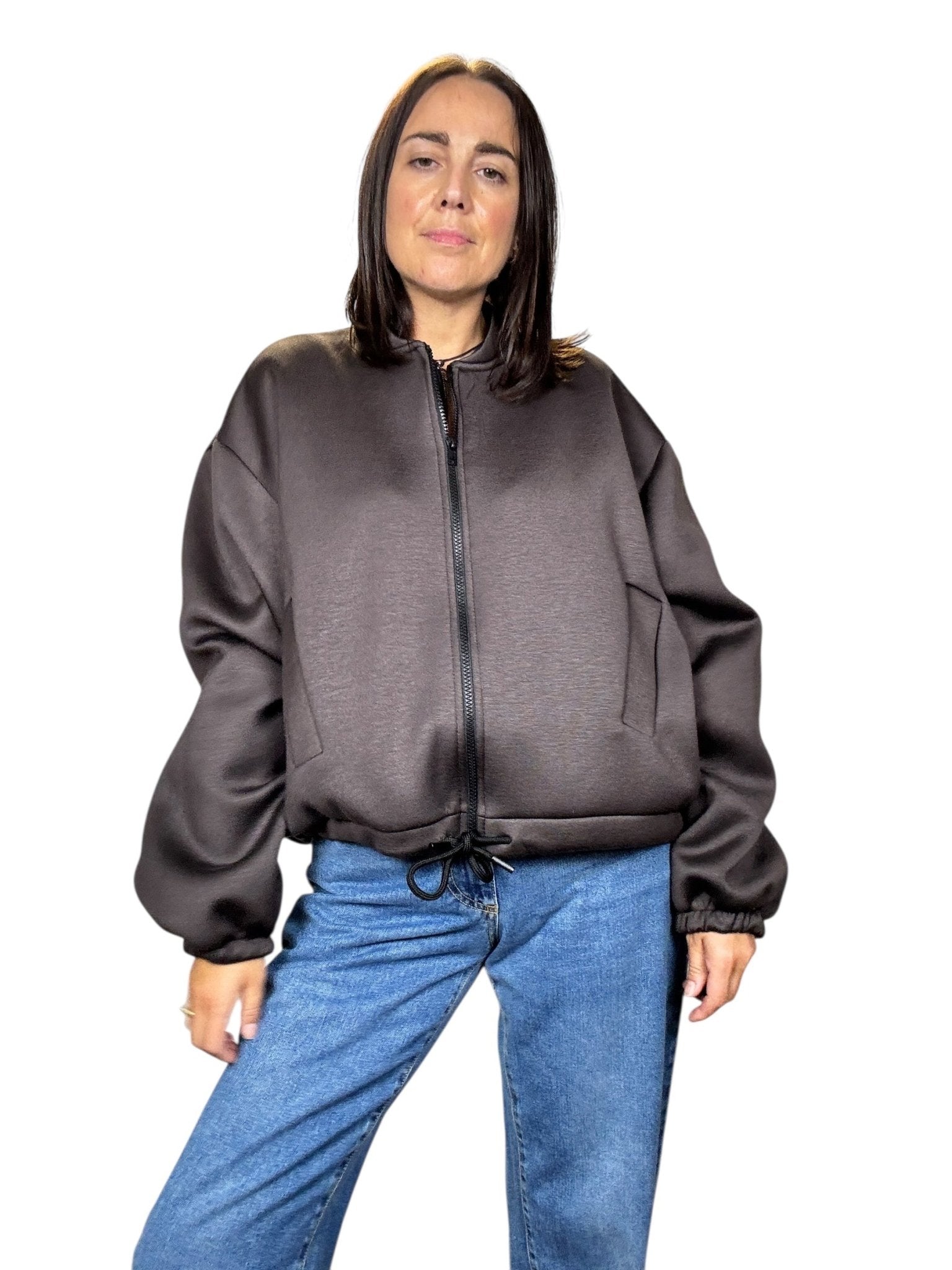 BOMBER IN NEOPRENE VICOLO - XE BLU ABBIGLIAMENTO