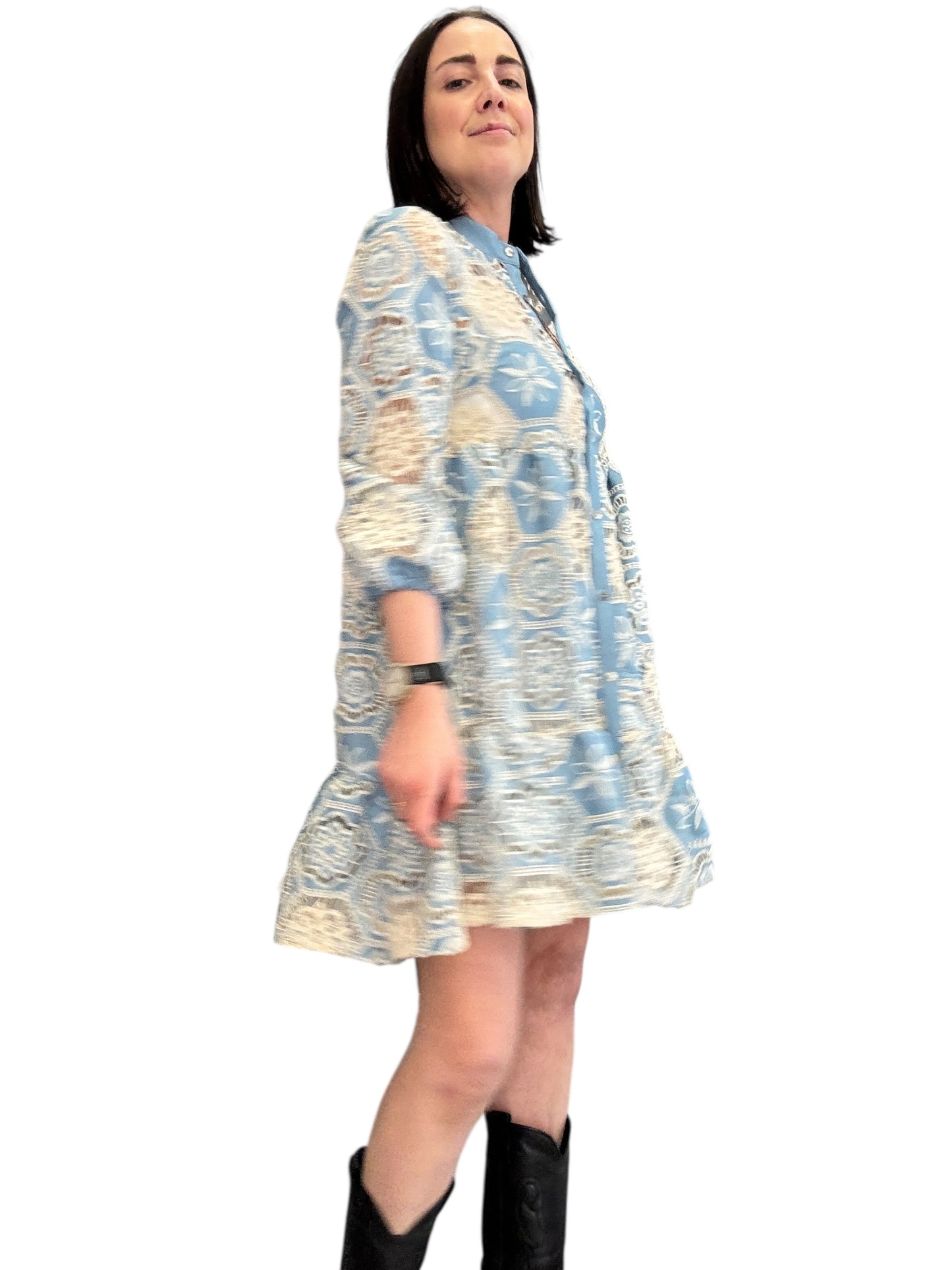 ABITO CORTO IN MACRAME' TENSIONE IN