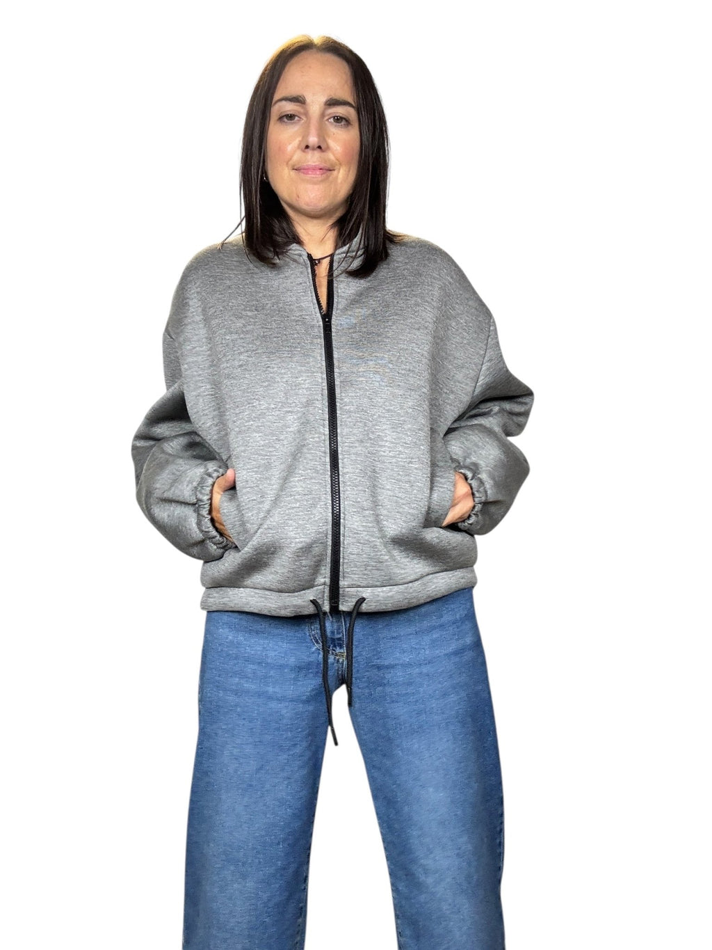 BOMBER IN NEOPRENE VICOLO - XE BLU ABBIGLIAMENTO