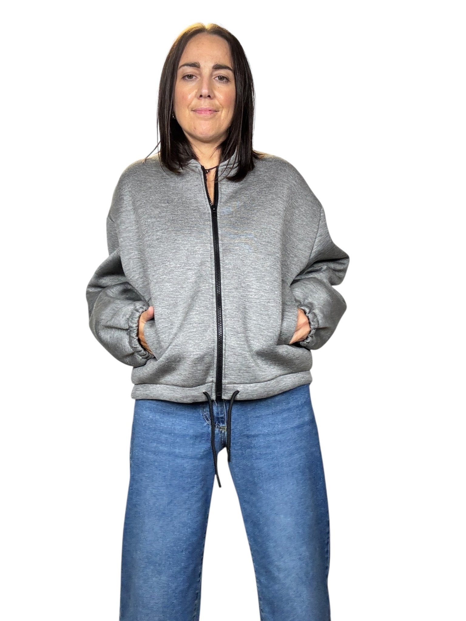 BOMBER IN NEOPRENE VICOLO - XE BLU ABBIGLIAMENTO