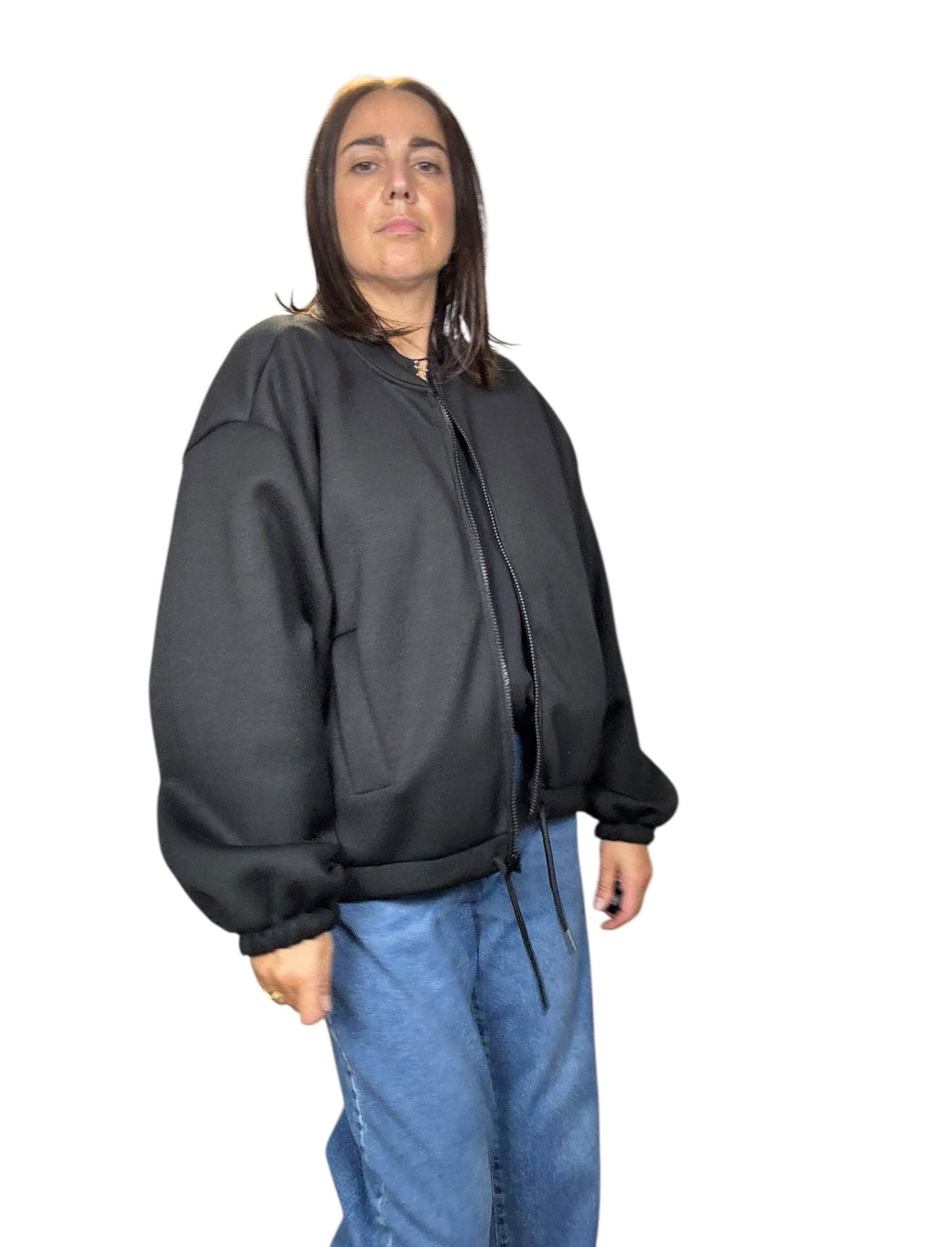 BOMBER IN NEOPRENE VICOLO - XE BLU ABBIGLIAMENTO