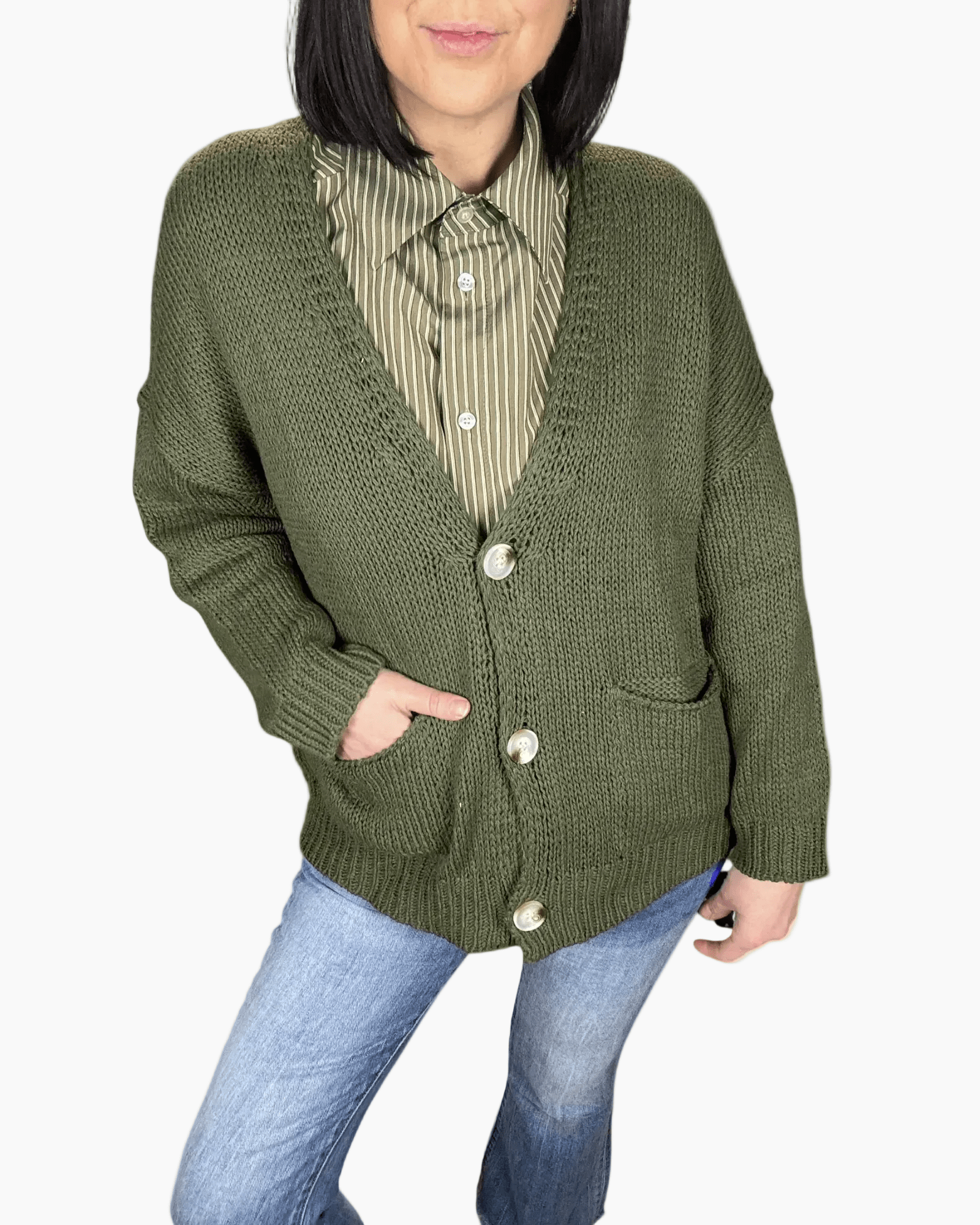 CARDIGAN OVER SUSY MIX - XE BLU ABBIGLIAMENTO