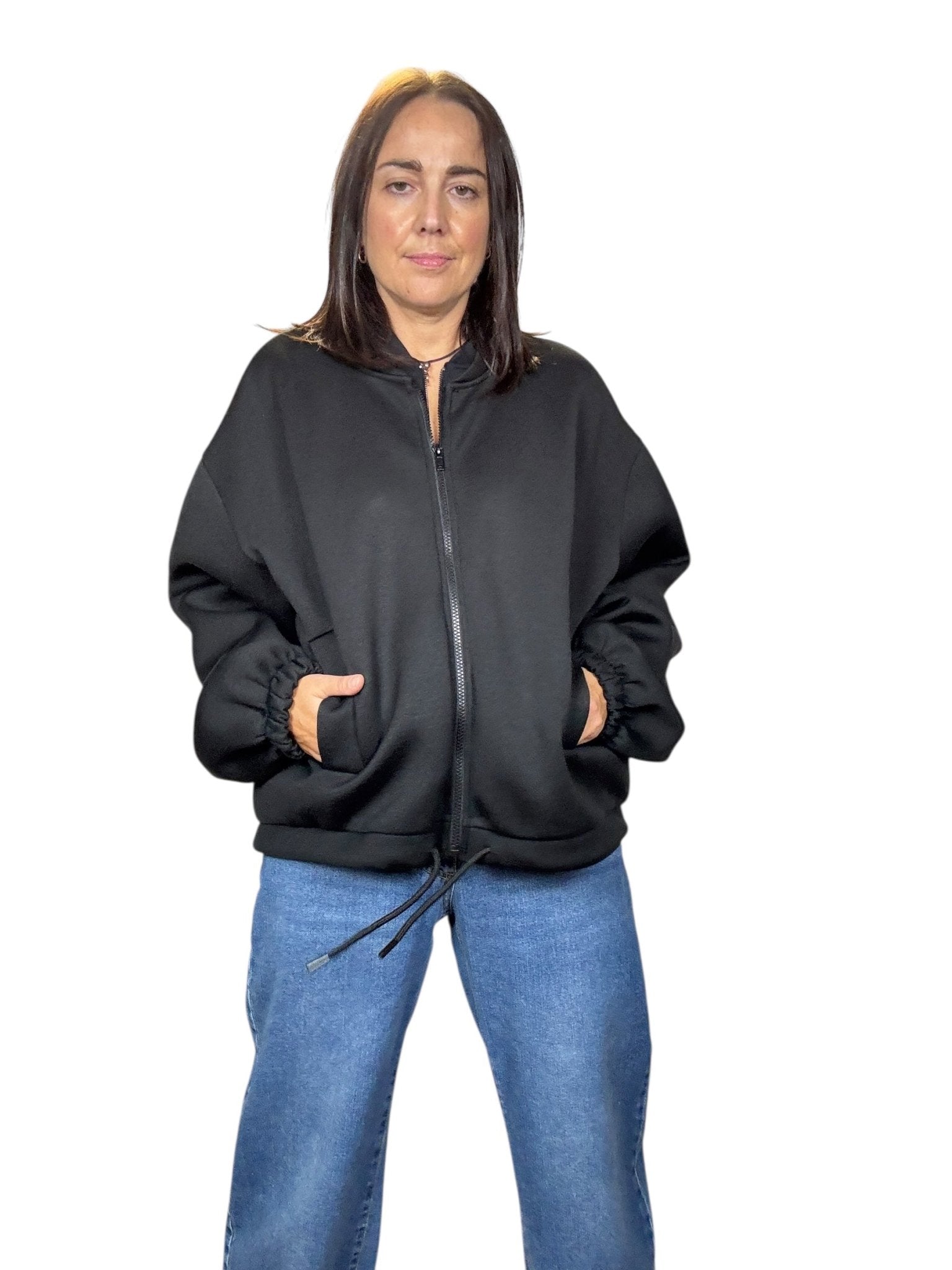 BOMBER IN NEOPRENE VICOLO - XE BLU ABBIGLIAMENTO