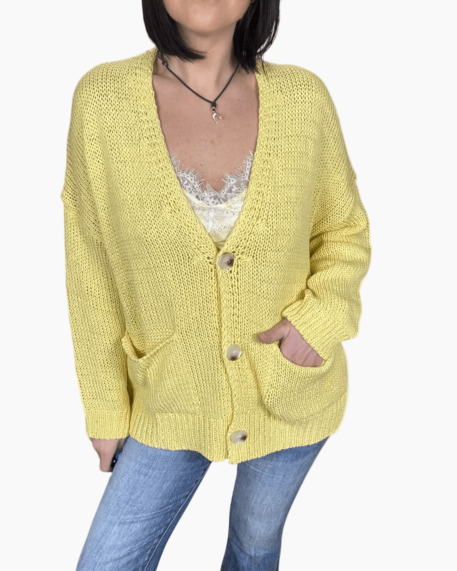 CARDIGAN OVER SUSY MIX - XE BLU ABBIGLIAMENTO