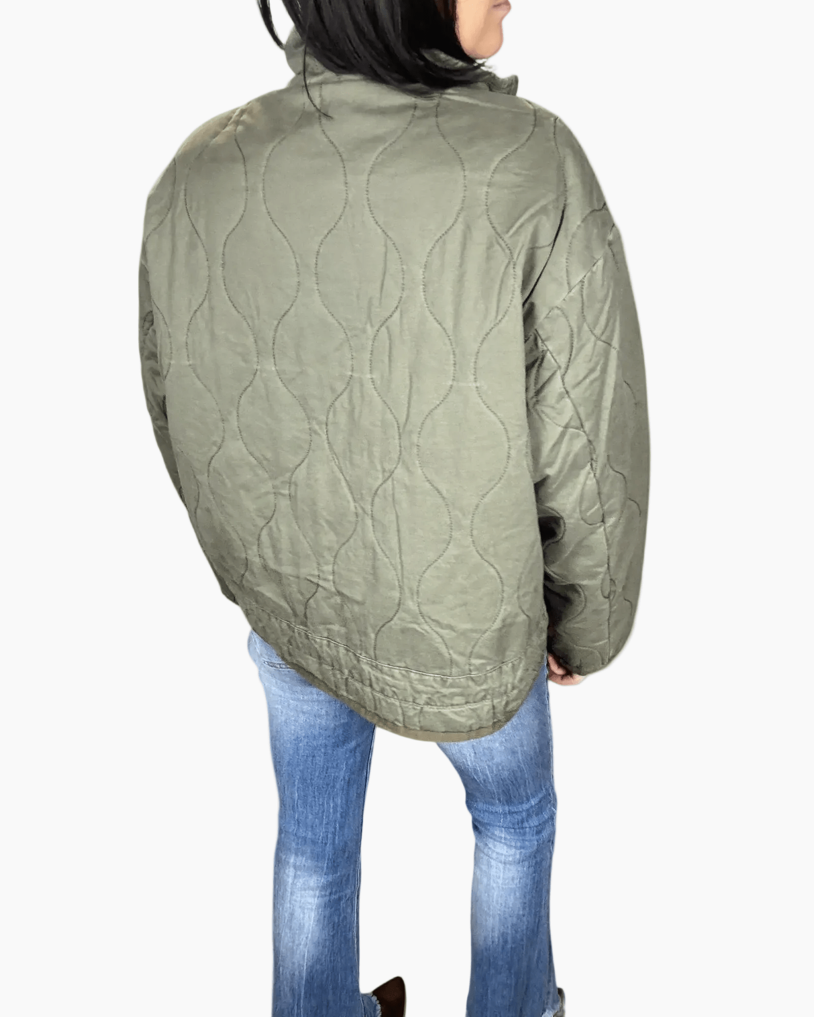 BOMBER TRAPUNTATO SUSY MIX - XE BLU ABBIGLIAMENTO