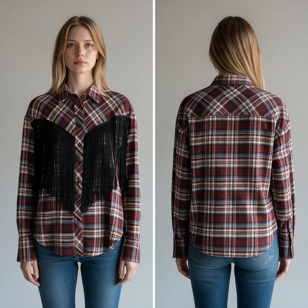 CAMICIA CHECK COMN FRANGE HAVEONE