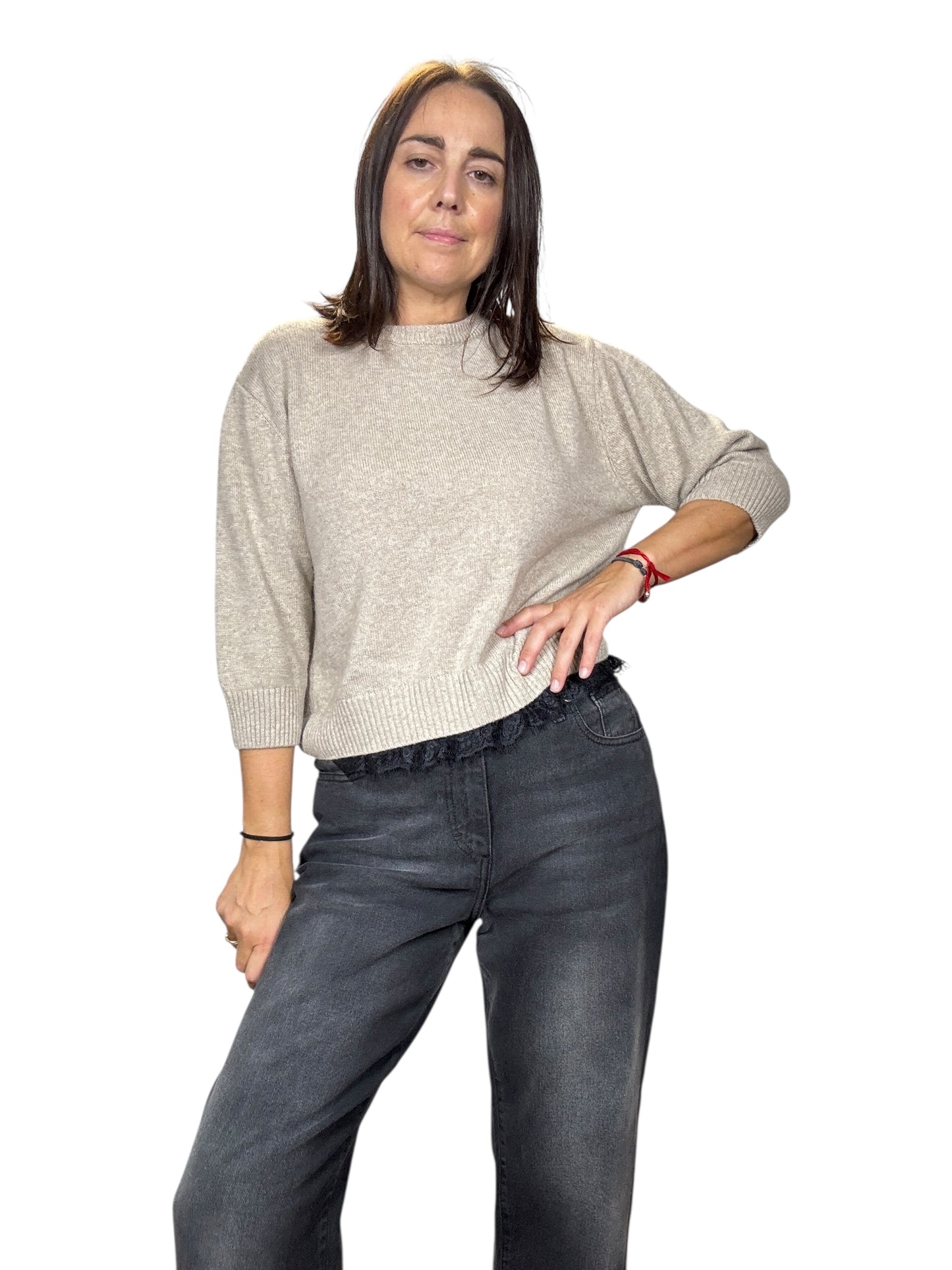 MAGLIA PIZZO TENSIONE IN