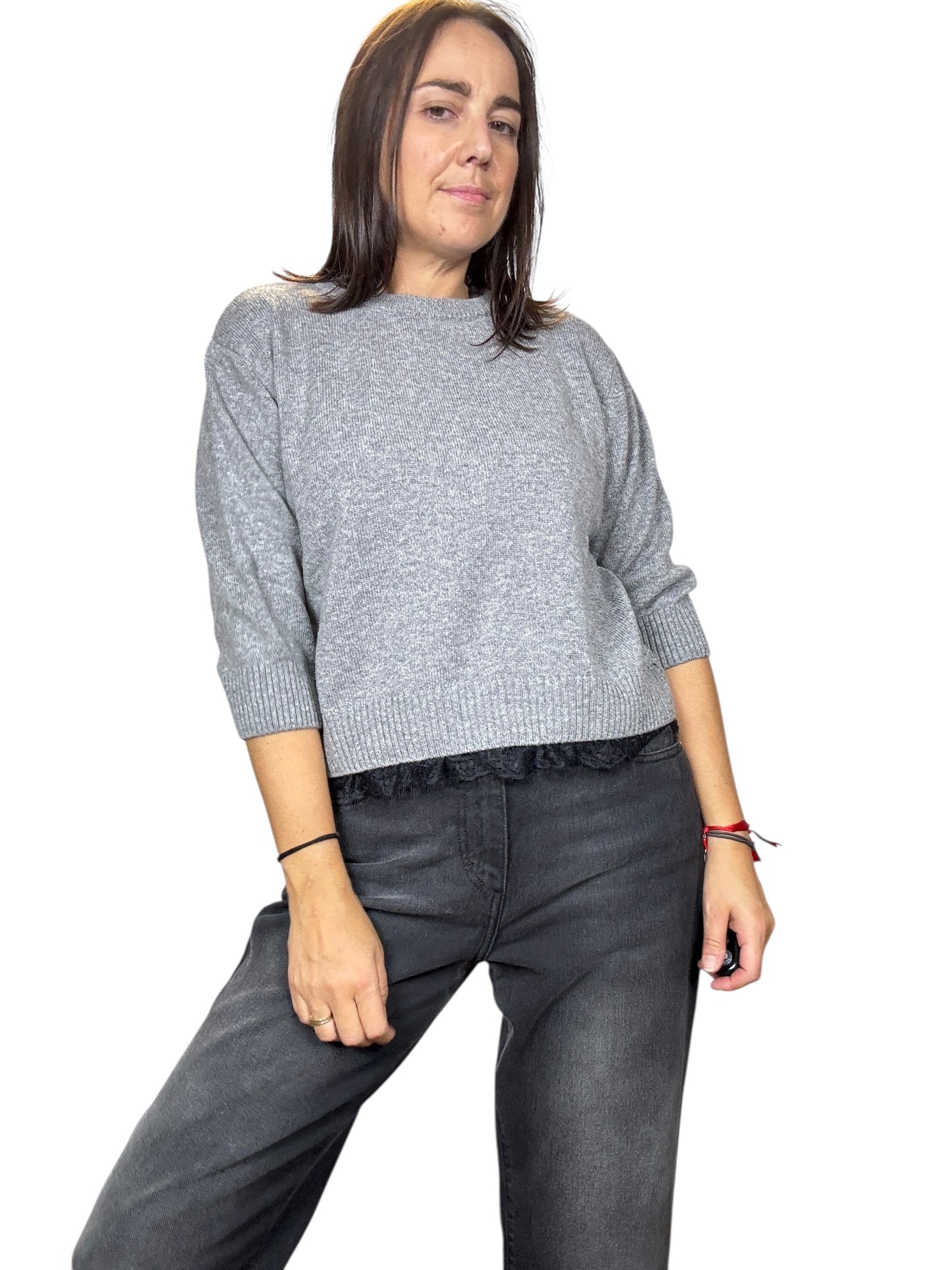 MAGLIA PIZZO TENSIONE IN