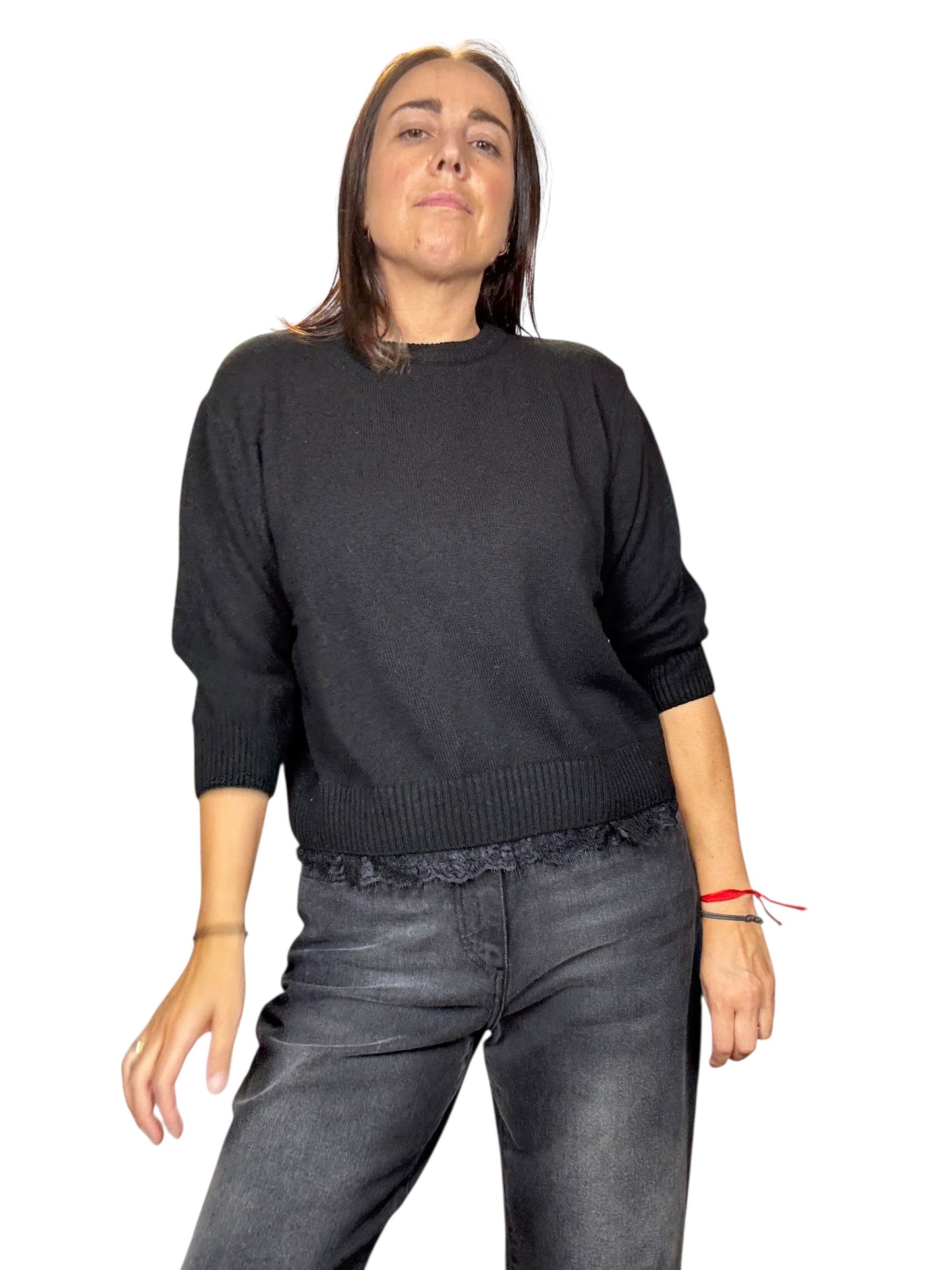 MAGLIA PIZZO TENSIONE IN