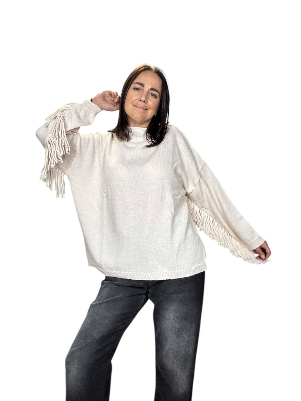 MAGLIA FRANGE VICOLO - XE BLU ABBIGLIAMENTO