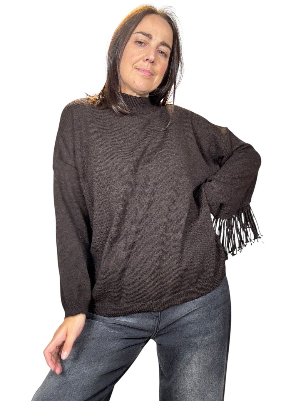 MAGLIA FRANGE VICOLO - XE BLU ABBIGLIAMENTO