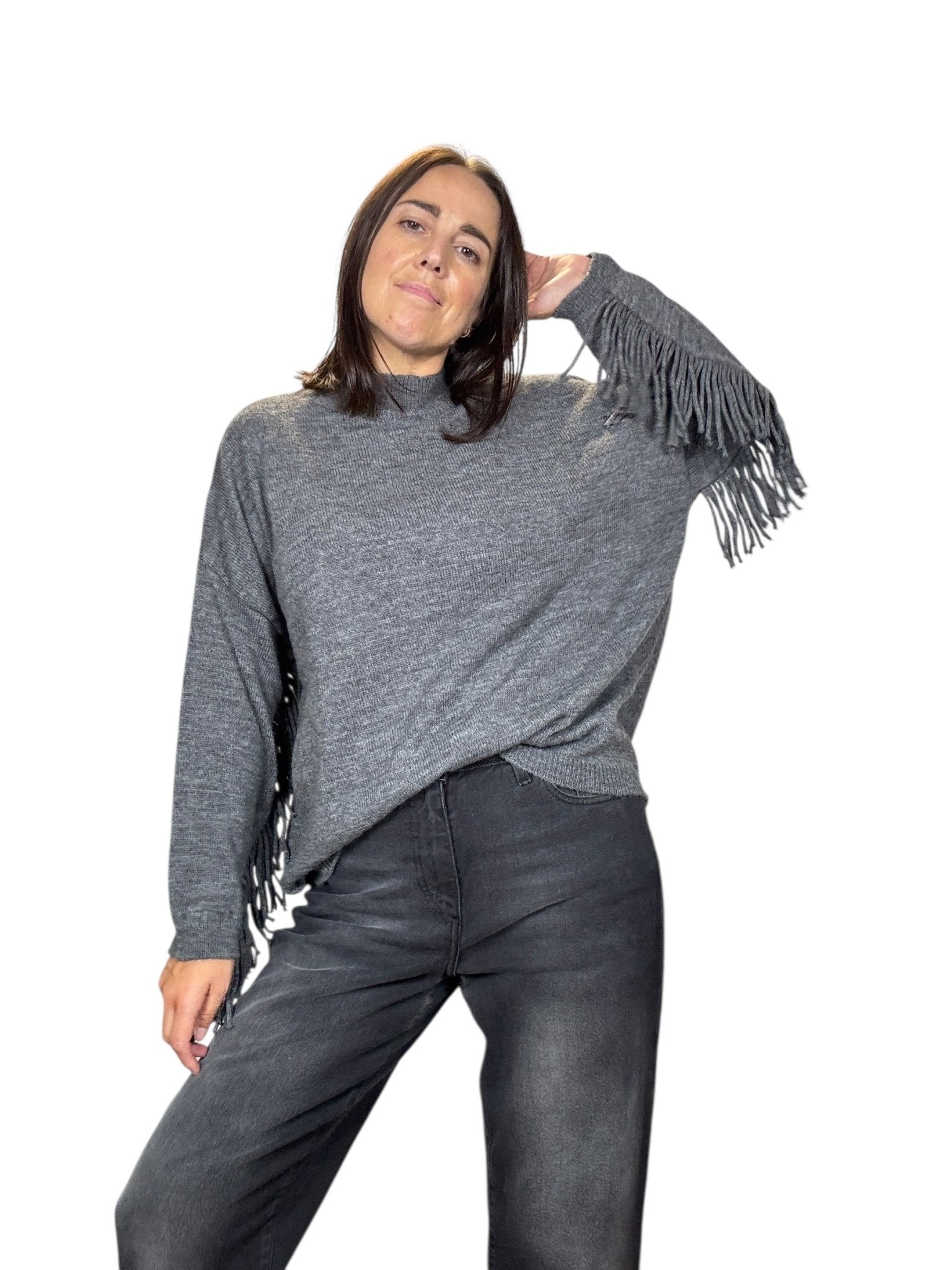 MAGLIA FRANGE VICOLO - XE BLU ABBIGLIAMENTO