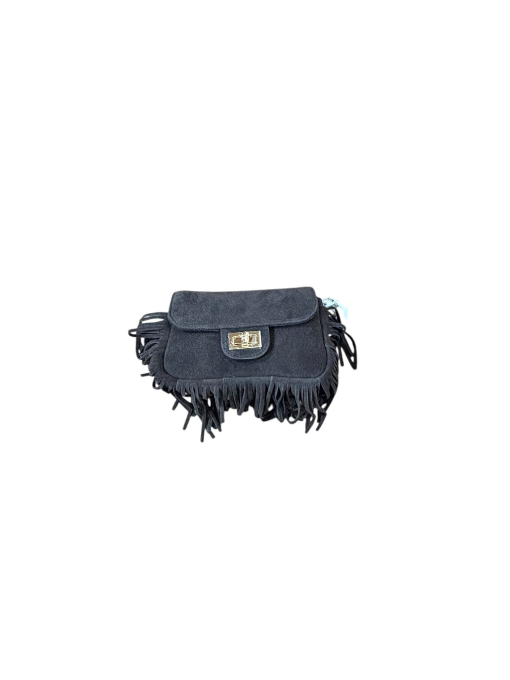 BORSA CON FRANGETTE - XE BLU ABBIGLIAMENTO