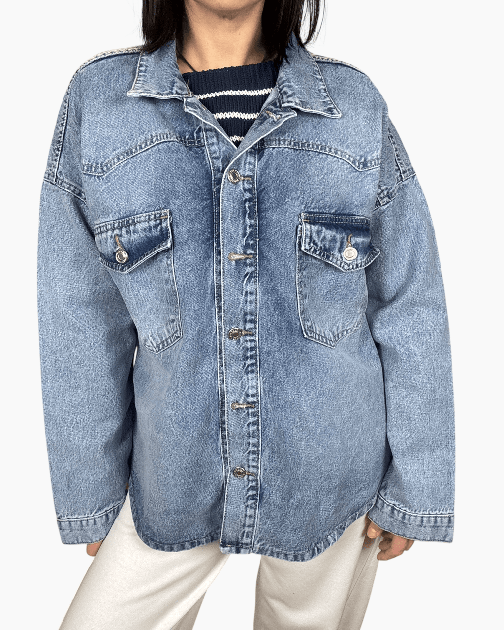 GIUBBINO IN JEANS SUSY MIX - XE BLU ABBIGLIAMENTO