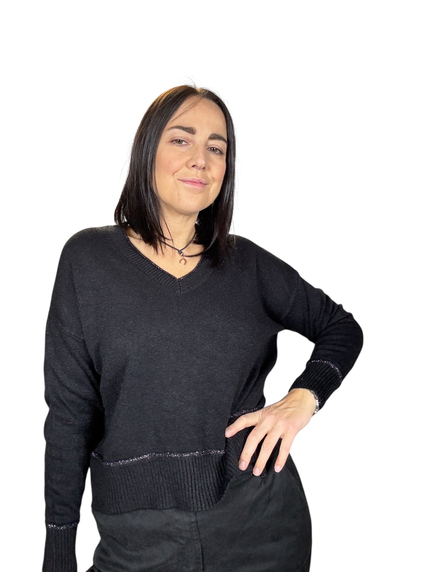 MAGLIA SCOLLO A V CON PROFILO SUSY MIX