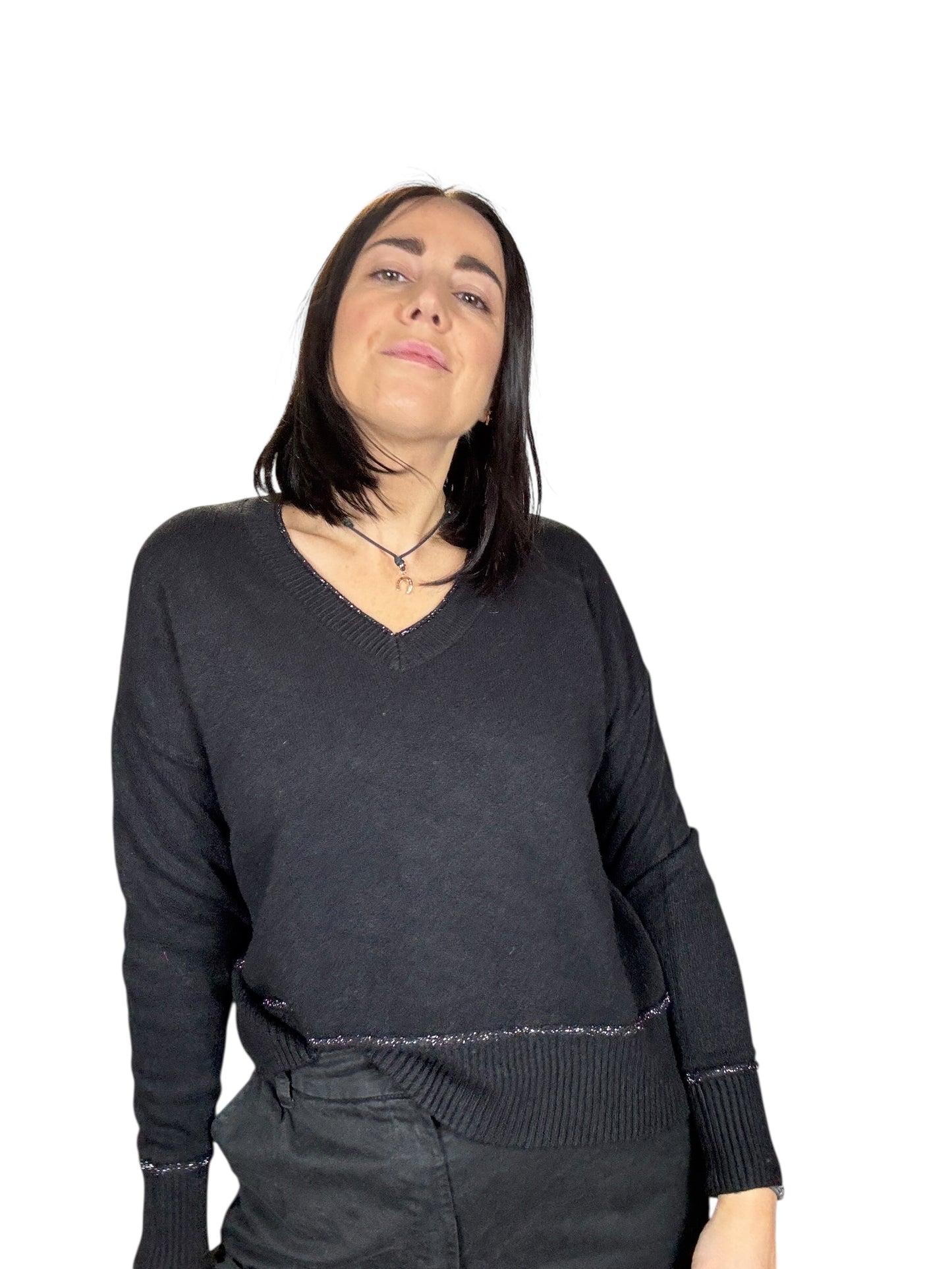 MAGLIA SCOLLO A V CON PROFILO SUSY MIX