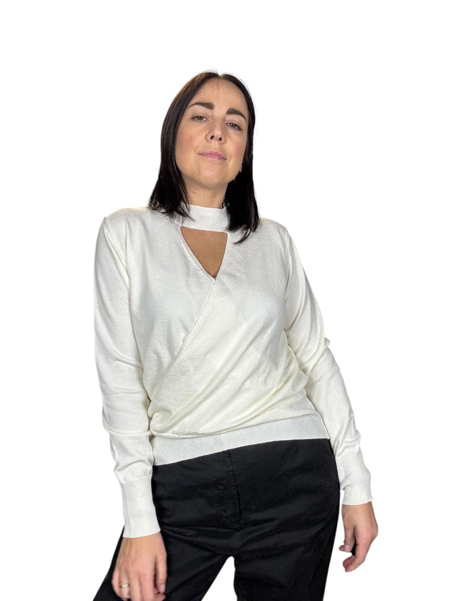 MAGLIA SCOLLO INCROCIATO MOTEL
