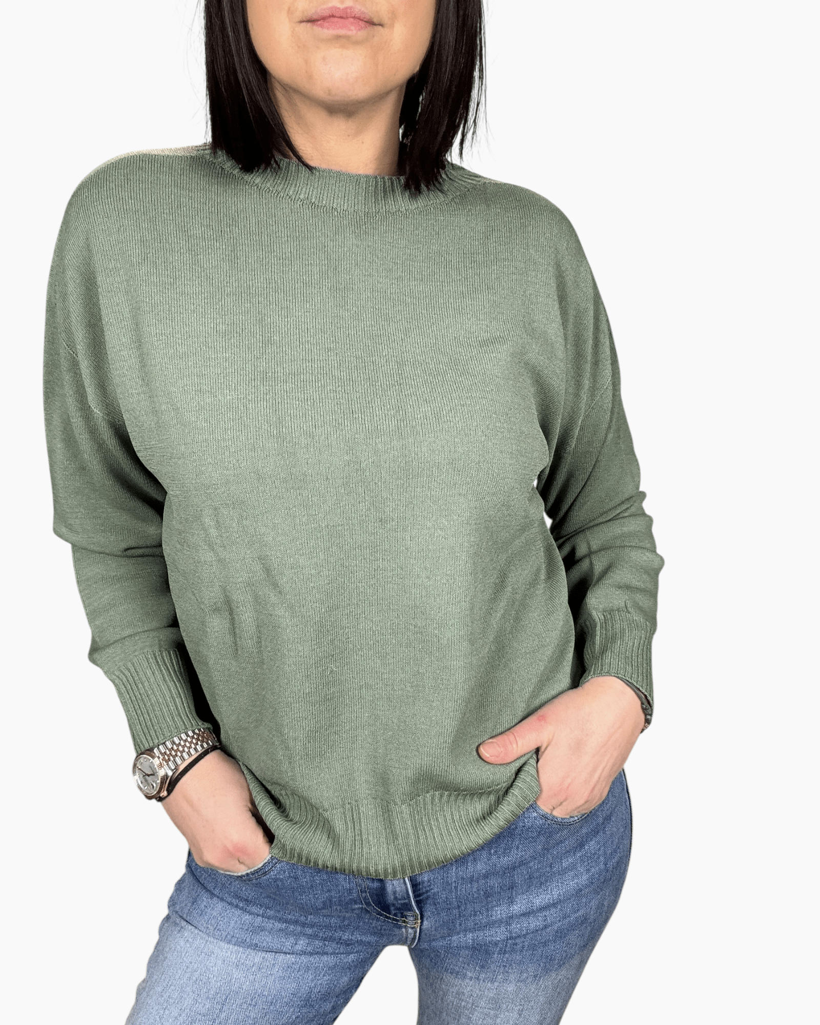 MAGLIA A SCATOLA SUSY MIX - XE BLU ABBIGLIAMENTO