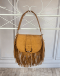 BORSA CON FRANGE SUSY MIX - XE BLU ABBIGLIAMENTO
