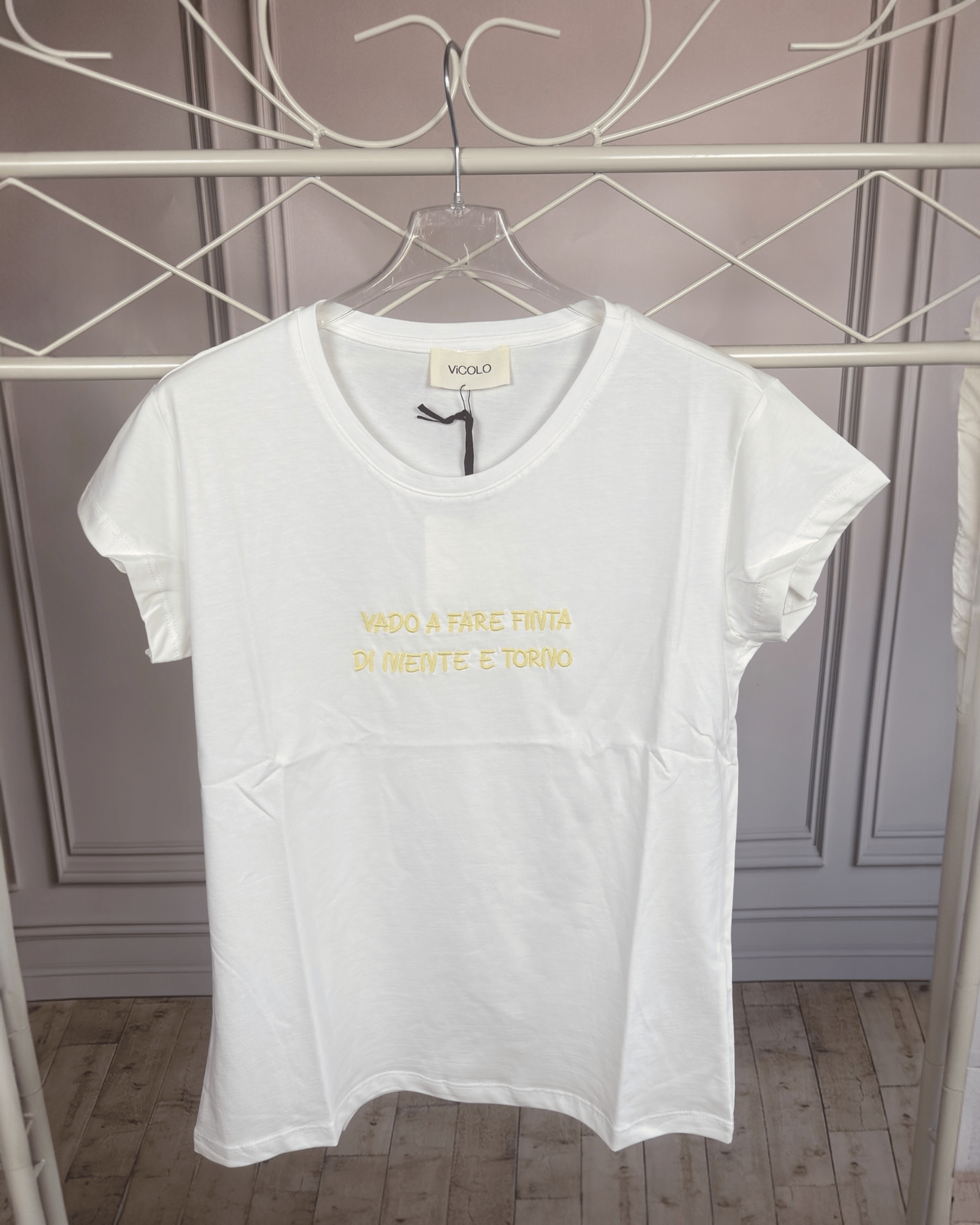 T - SHIRT VADO A FAR FINTA... VICOLO - XE BLU ABBIGLIAMENTO