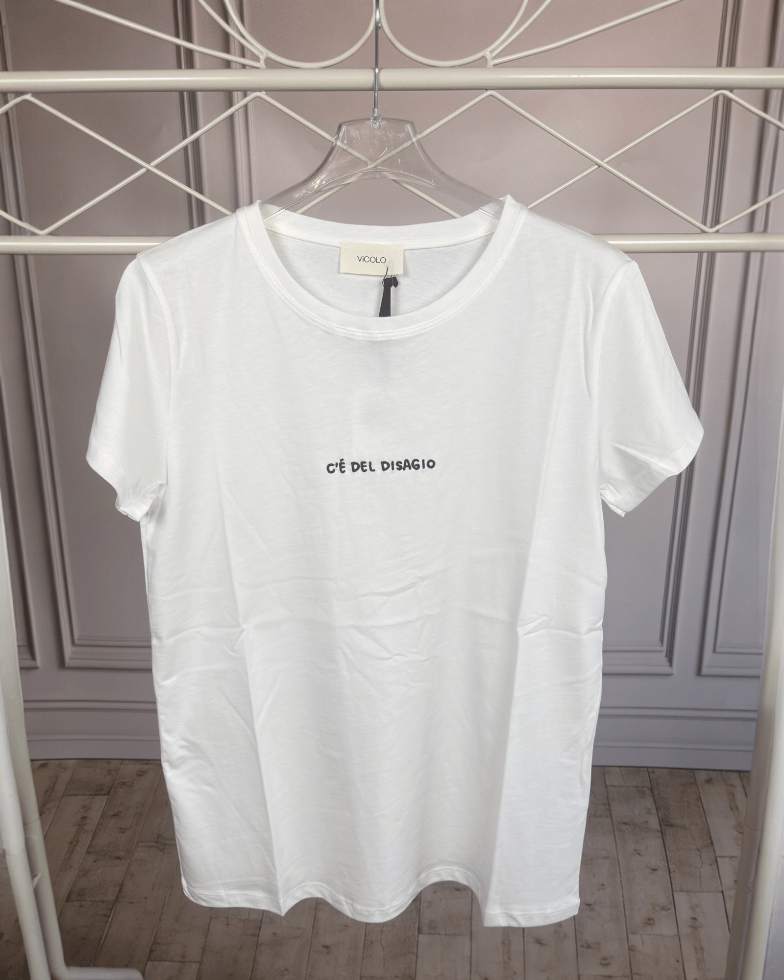 T - SHIRT C'E' DEL DISAGIO VICOLO - XE BLU ABBIGLIAMENTO