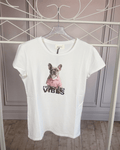 T - SHIRT BULLDOG DIVA VICOLO - XE BLU ABBIGLIAMENTO